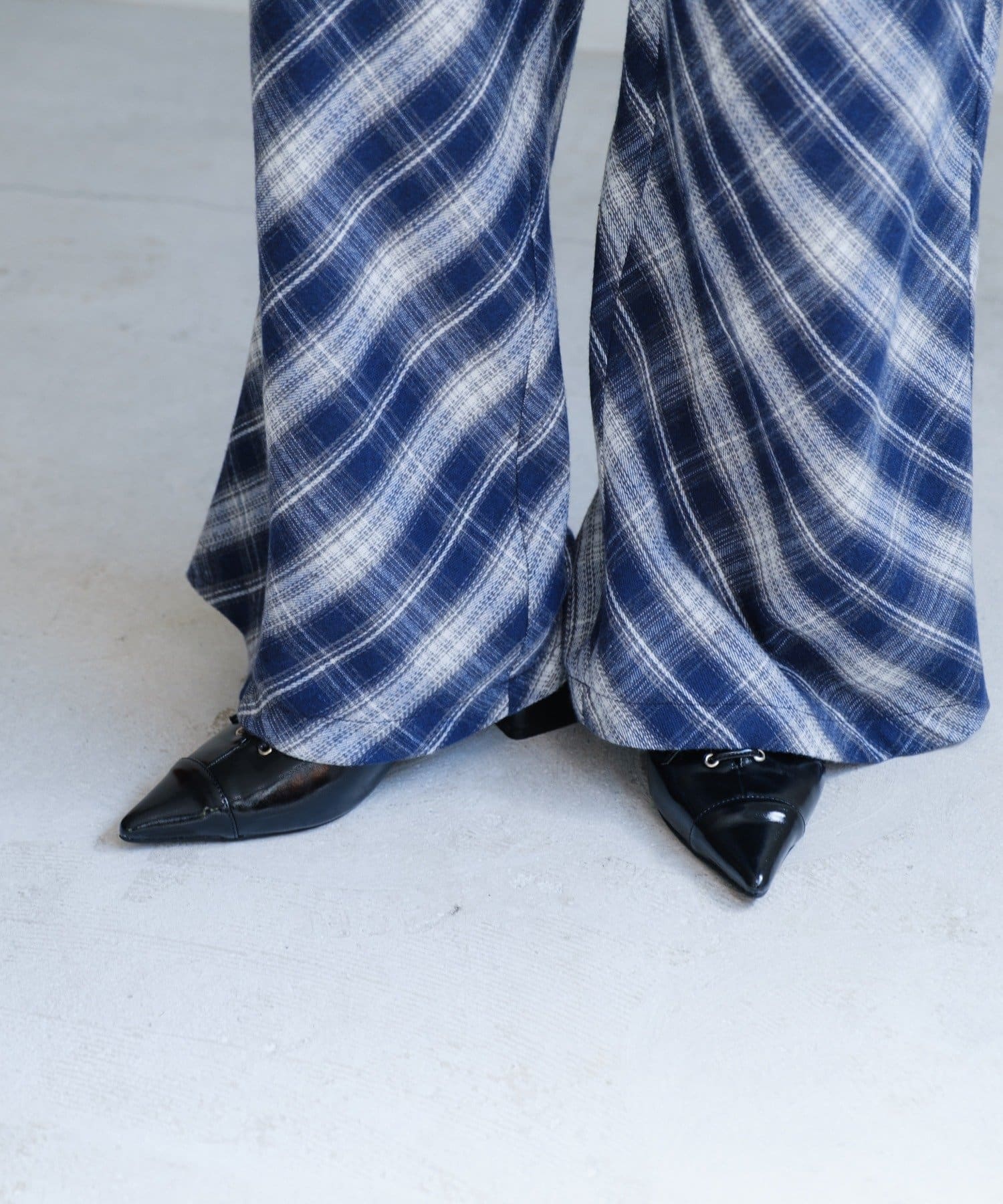 OUTLET(アウトレット) 【Kastane】ネルチェックイージーパンツ