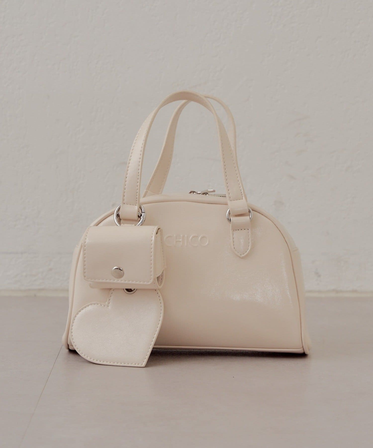 OUTLET(アウトレット) 【Chico】チャーム付ミニボストンバッグ