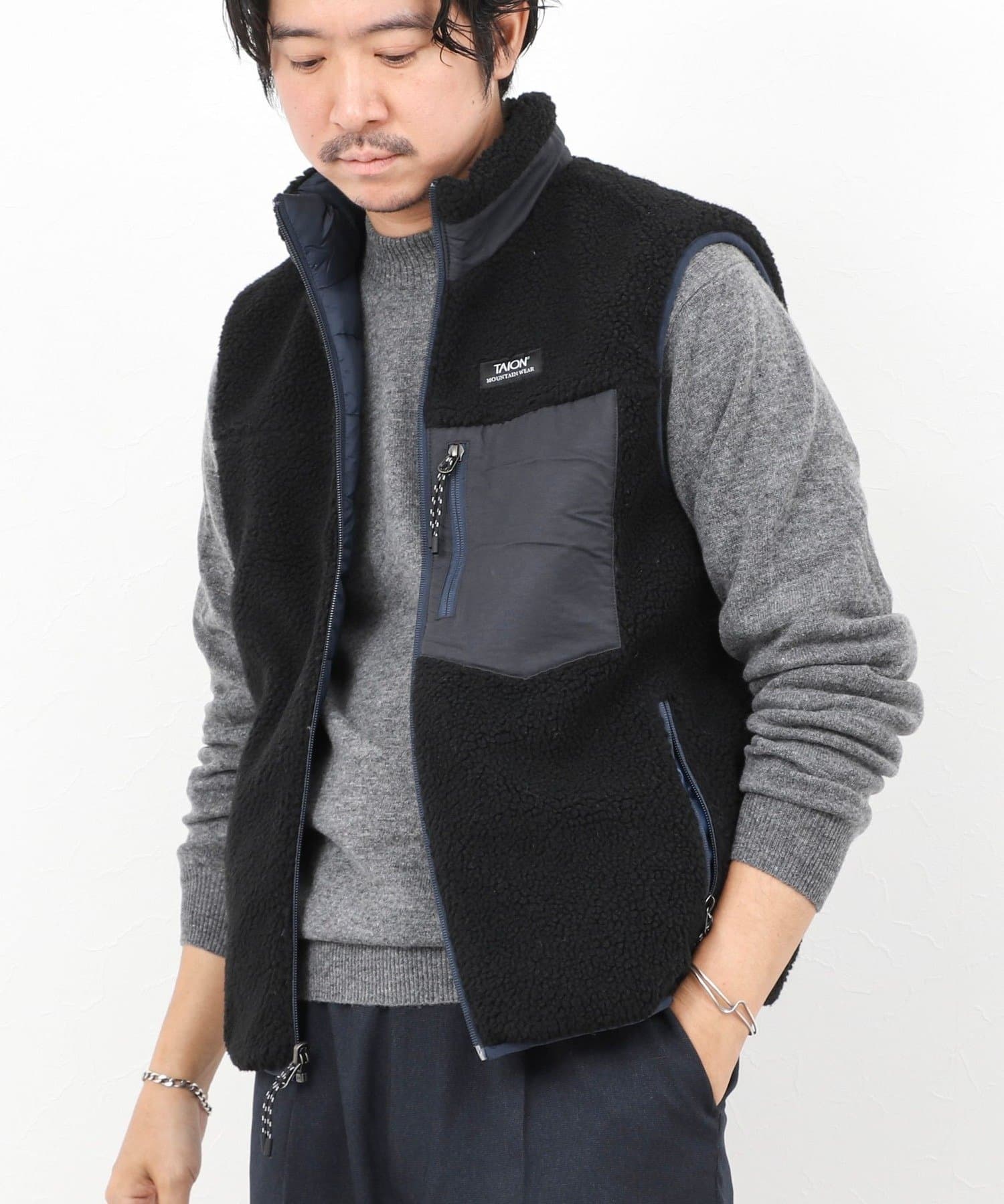 NOLLEY'S(ノーリーズ) 【TAION/タイオン】DOWN×BOA REVERSIBLE VEST