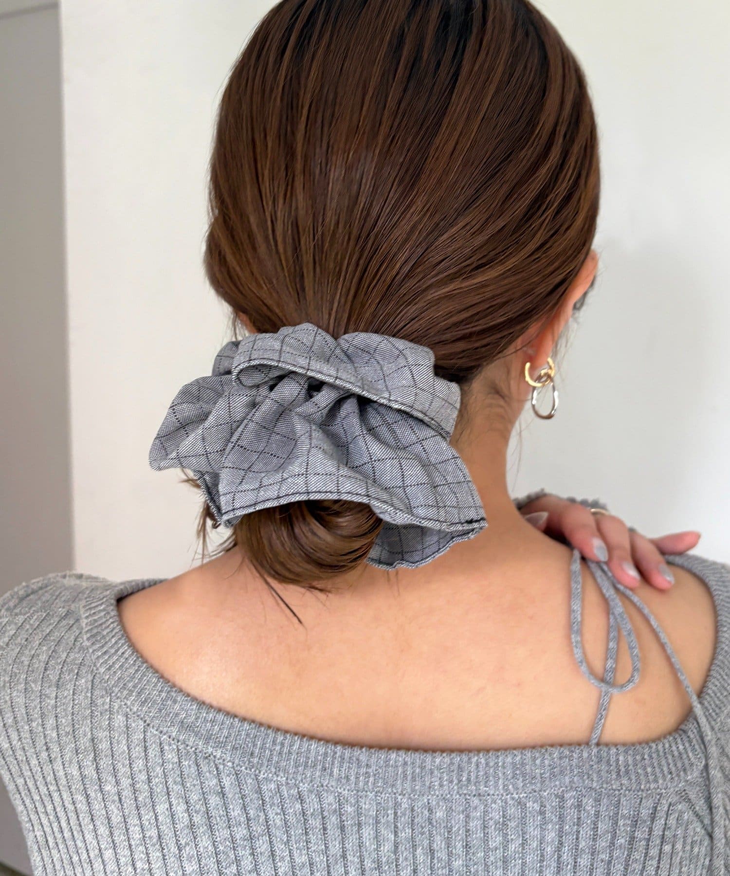 Lattice(ラティス) チェックシュシュ