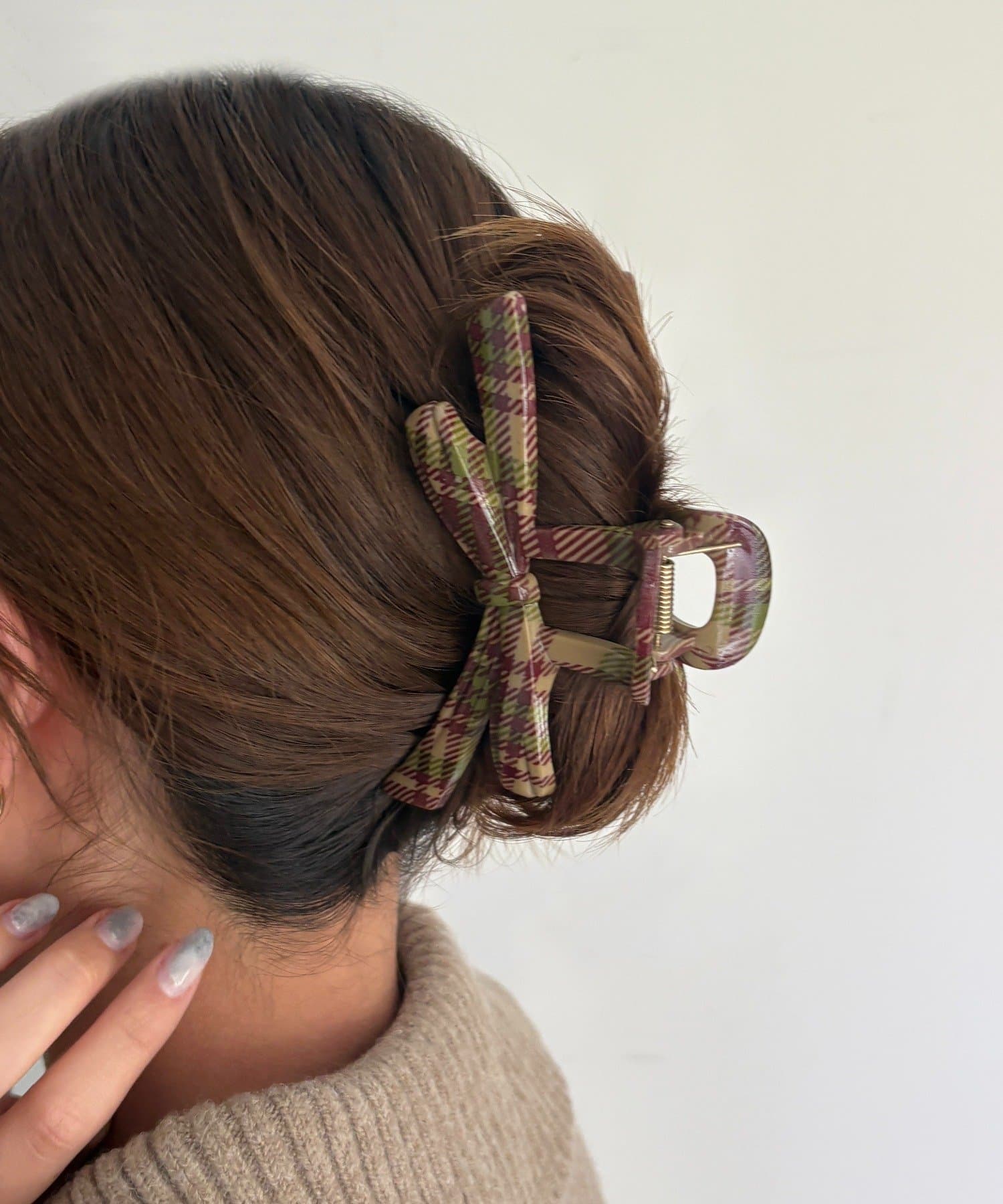 Lattice(ラティス) リボンチェッククリップ