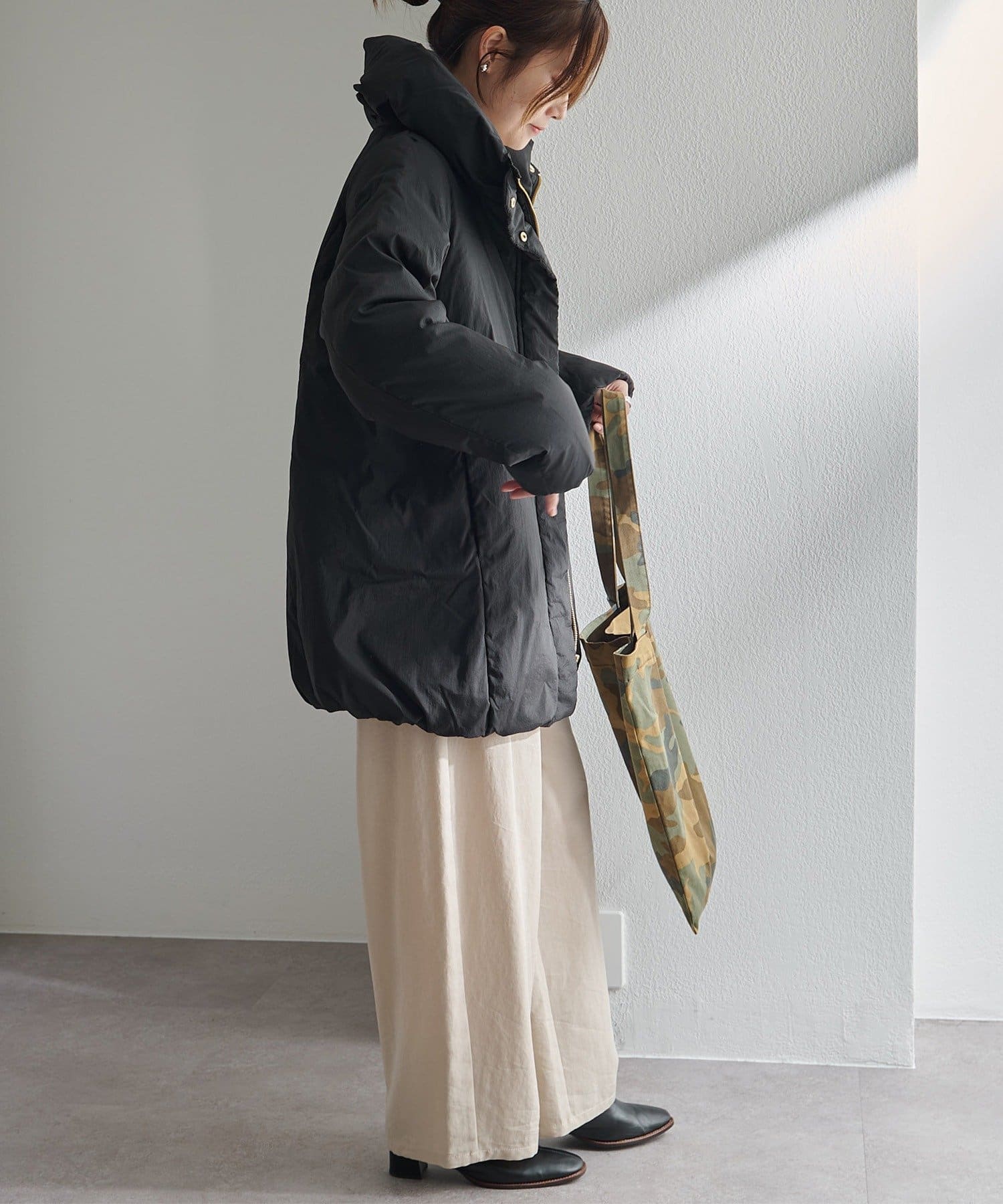 PUAL CE CIN(ピュアルセシン) ボリュームカラーダウンジャケット