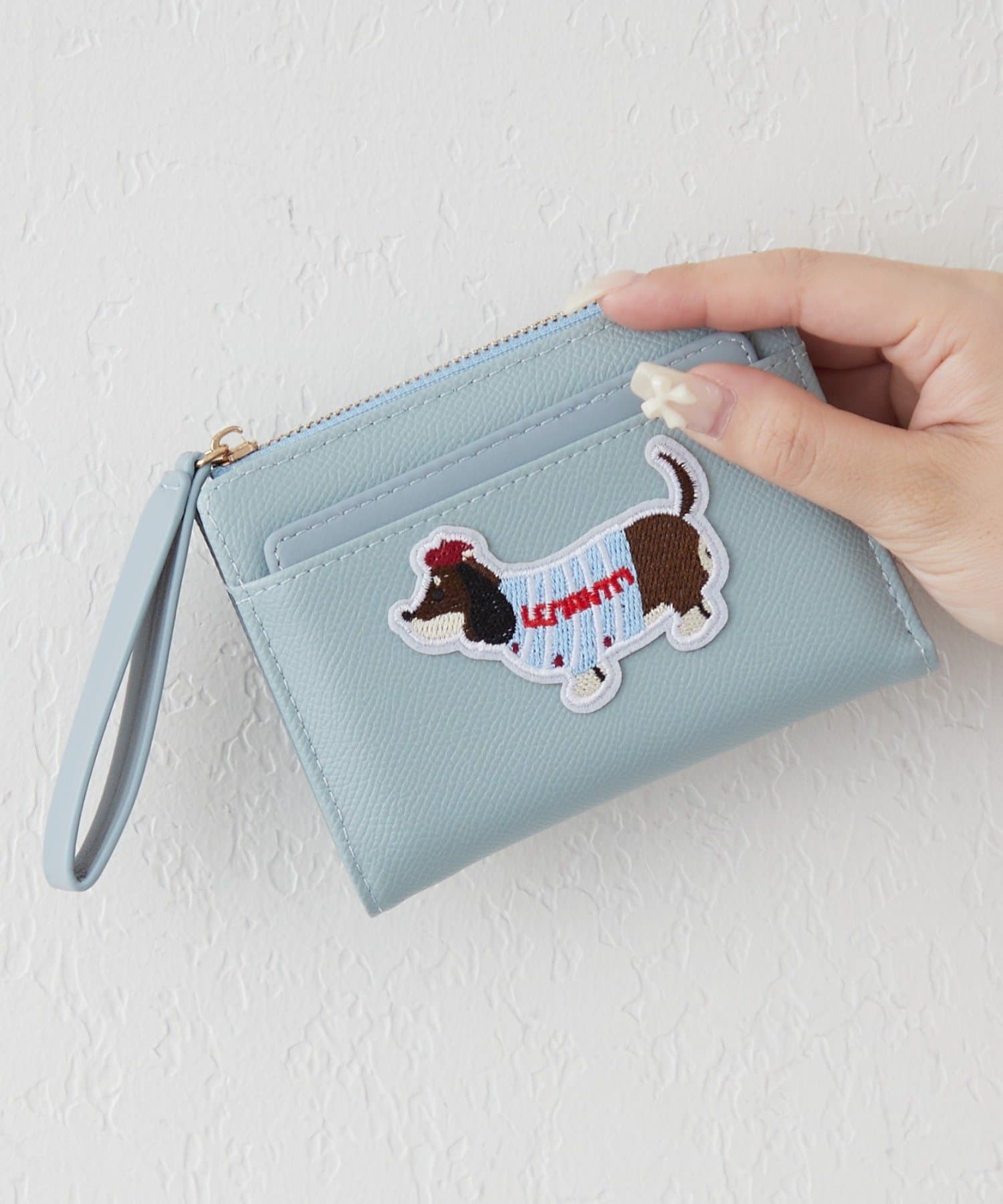 Remind me and forever(リマインドミーアンドフォーエバー) 【WEB限定】カードケース付、犬刺繍ウォレット