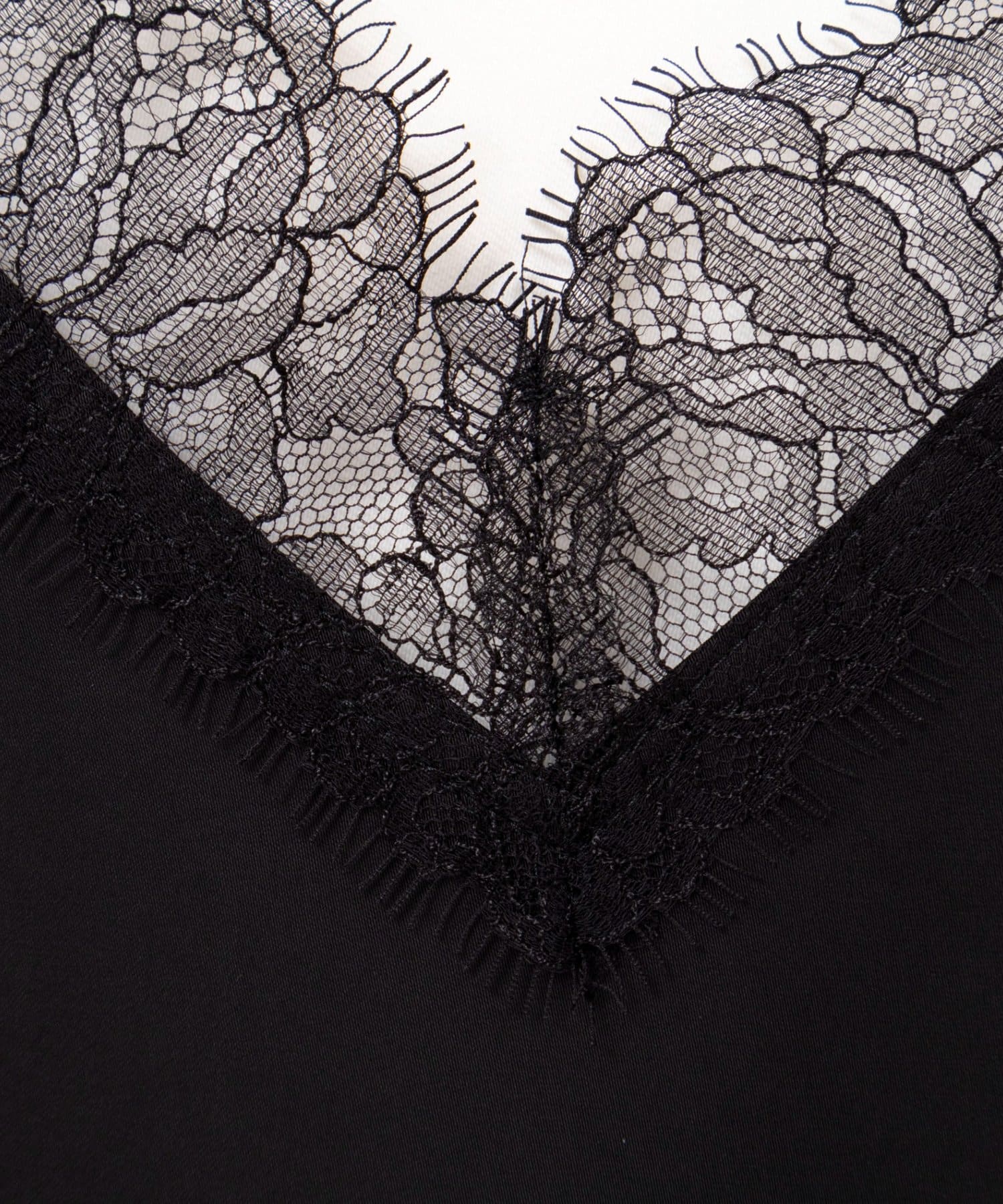 NOLLEY'S(ノーリーズ) ウォッシャブルトリミングレースサテンキャミワンピース