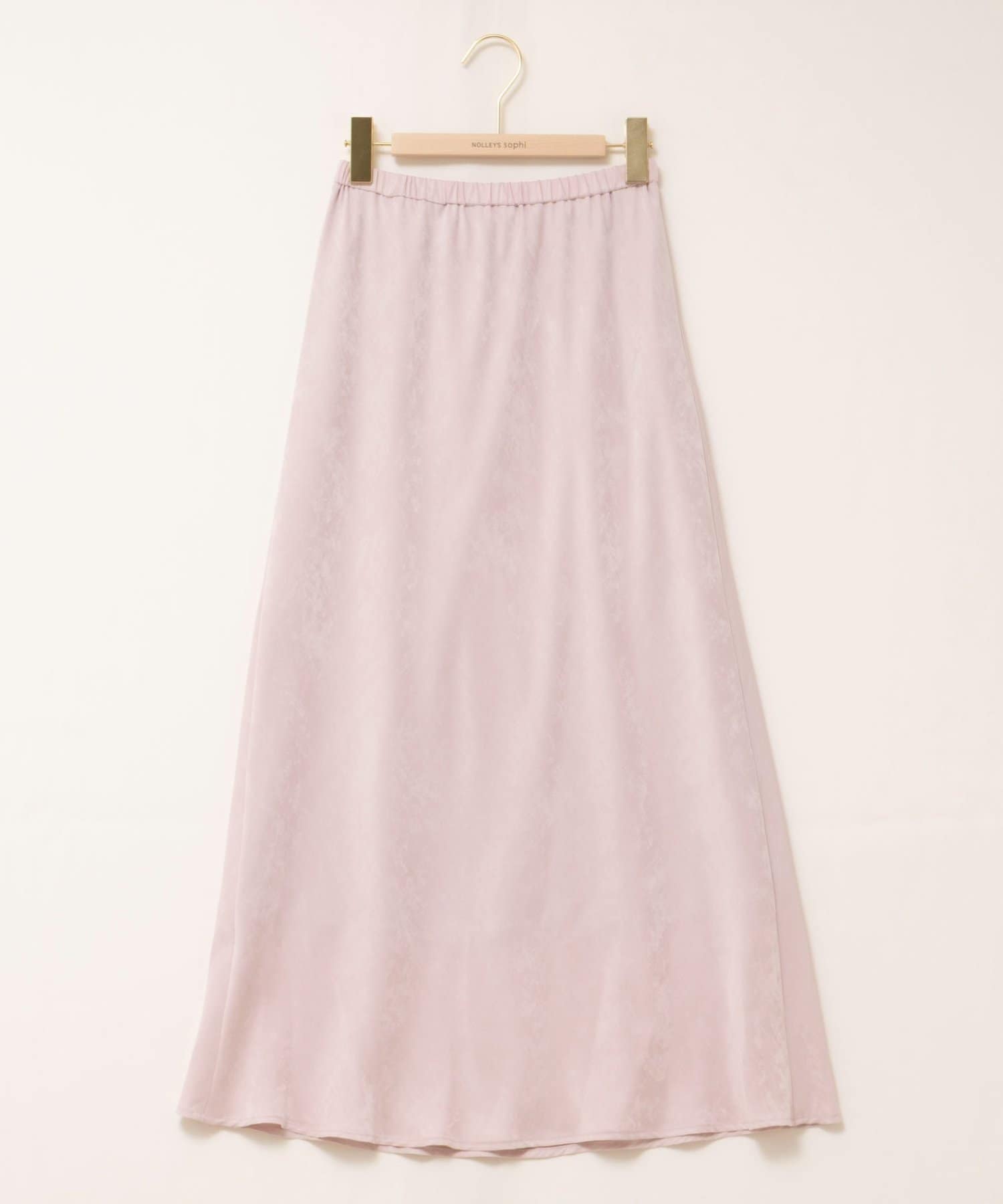 NOLLEY'S(ノーリーズ) ウォッシャブルスエードサテンナロースカート
