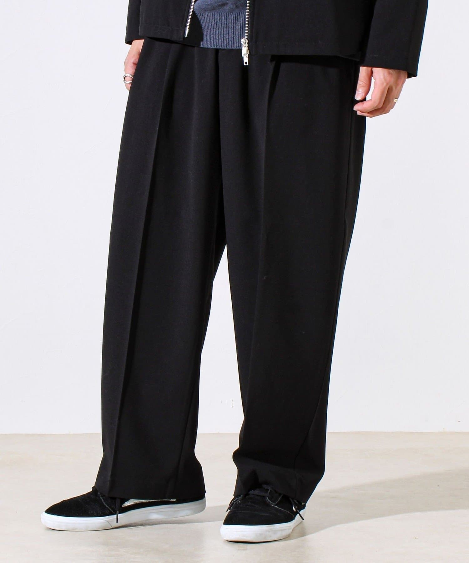 FREDY & GLOSTER(フレディ アンド グロスター) 【セットアップ対応】ウールライクワイドパンツ