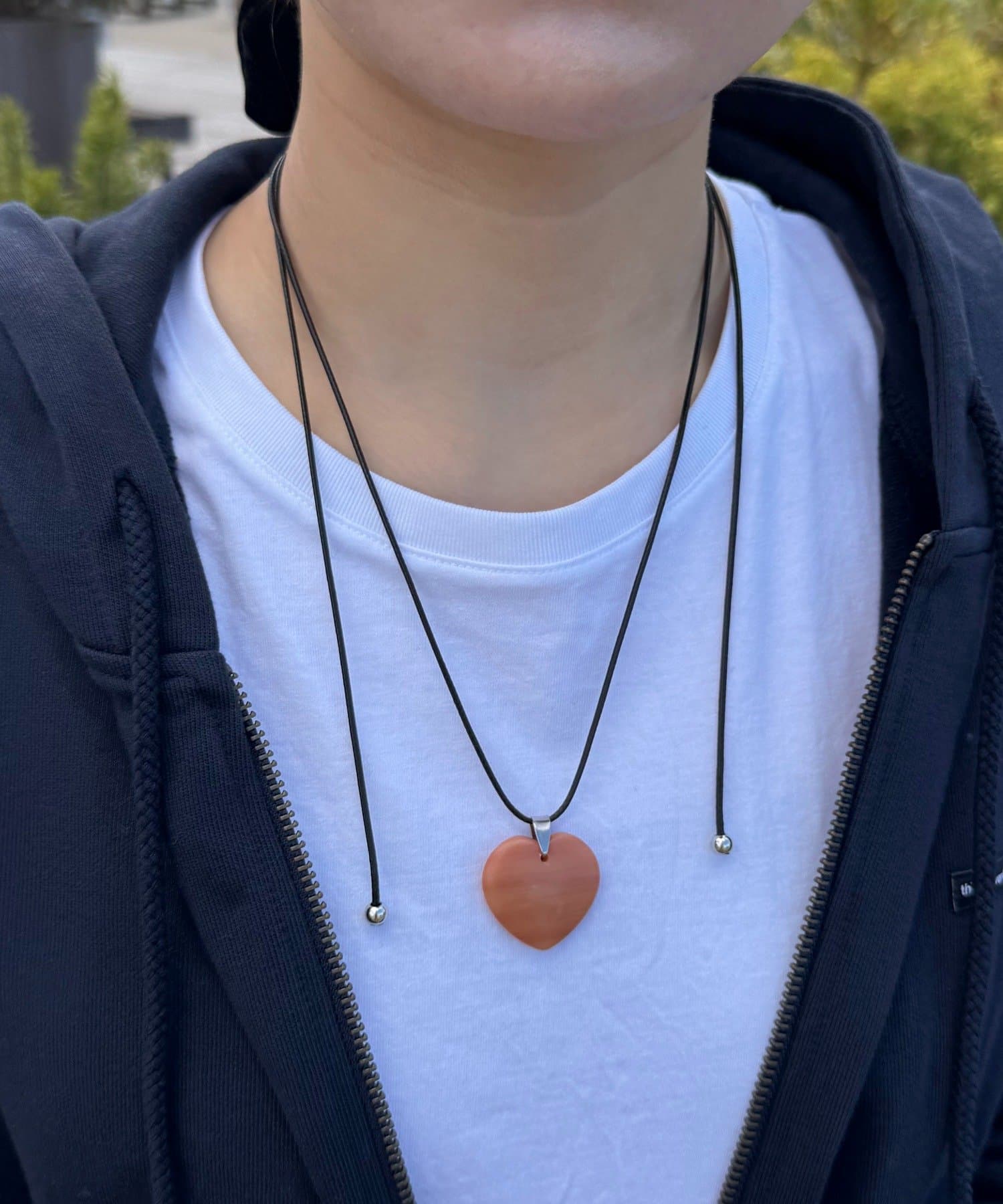 Lattice(ラティス) ハートストーンコードネックレス