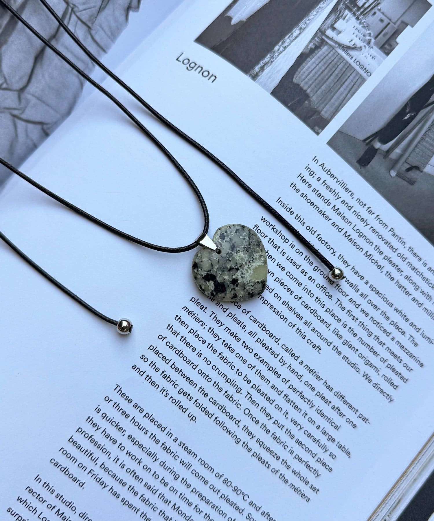 Lattice(ラティス) ハートストーンコードネックレス