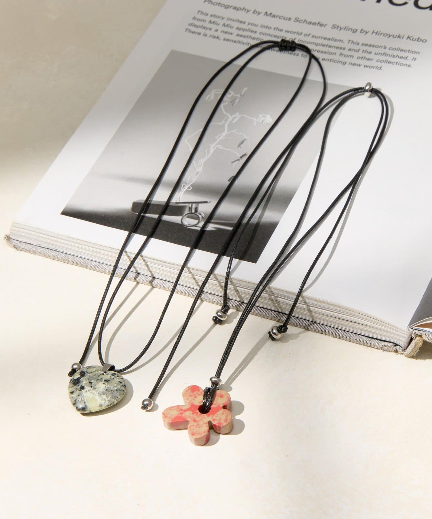 Lattice(ラティス) ハートストーンコードネックレス