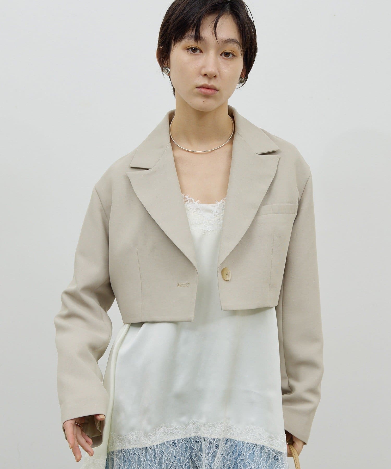 GALLARDAGALANTE(ガリャルダガランテ) クロップドジャケット