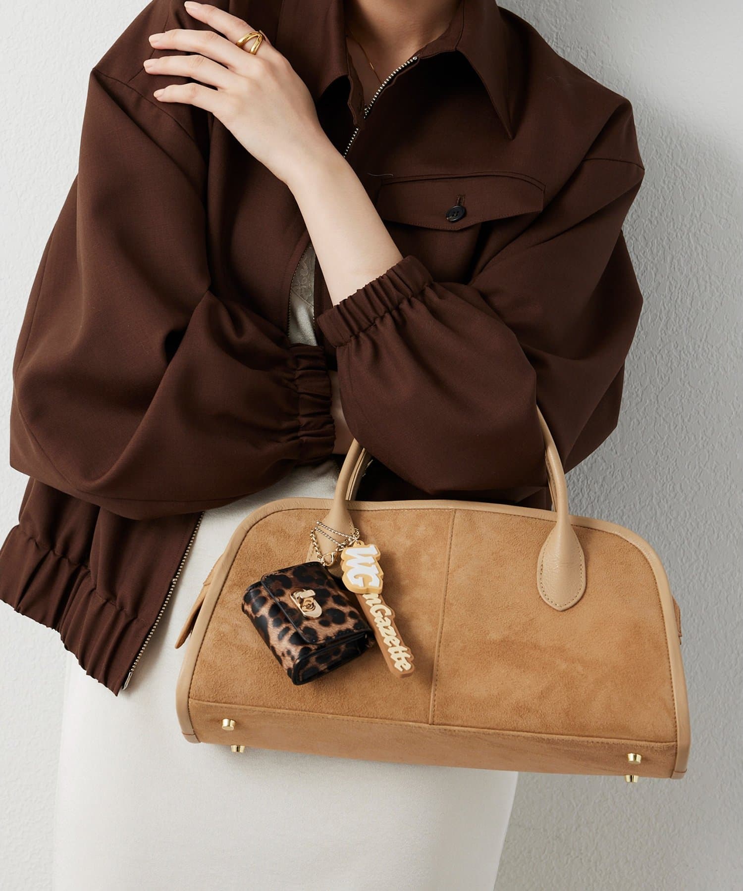 Whim Gazette(ウィム ガゼット) 【インフルエンサーコラボ】ワイドボストンBAG