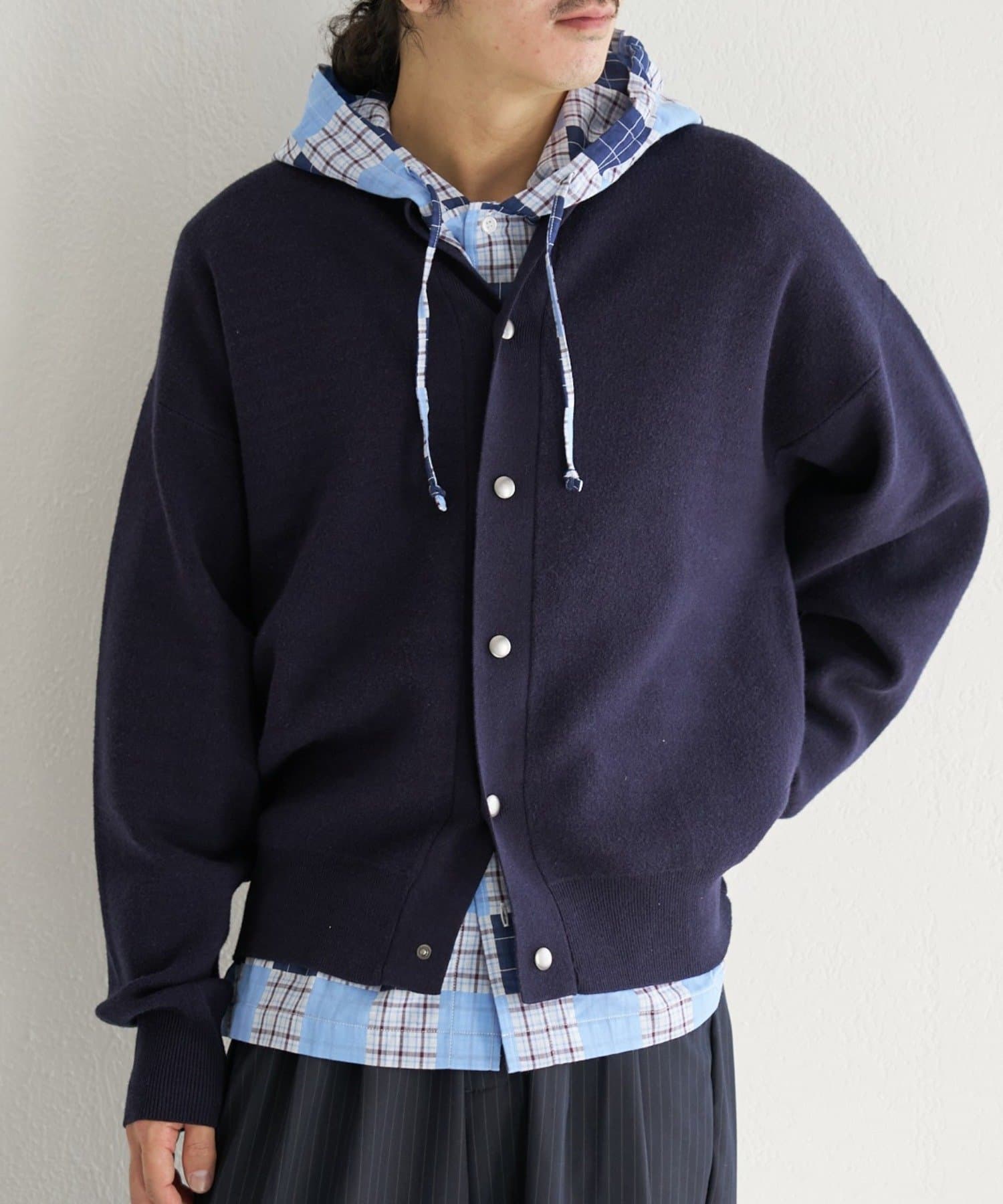 Kastane(カスタネ) 【ユニセックス】BM スウェットライクニットカーディガン