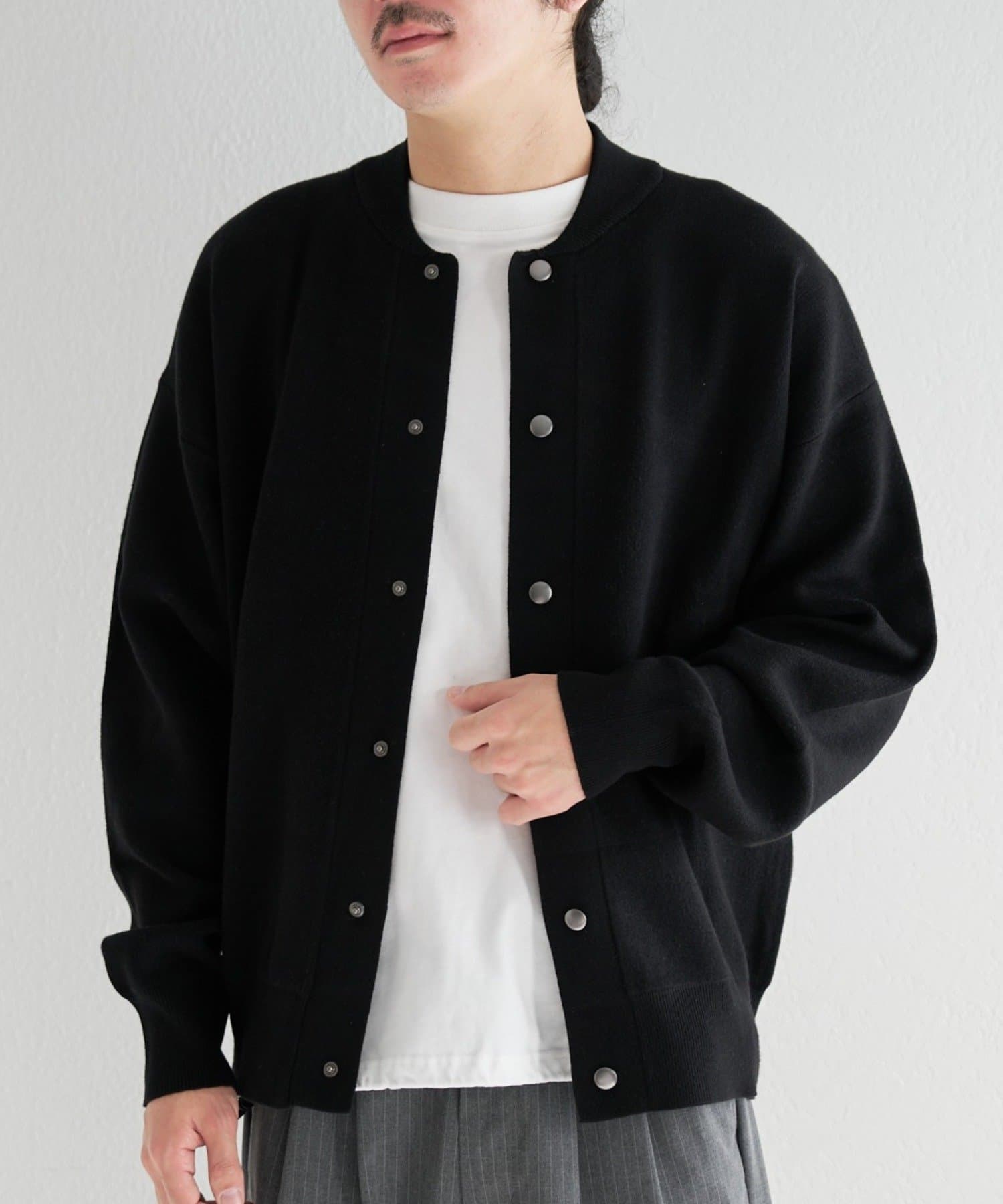 Kastane(カスタネ) 【ユニセックス】BM スウェットライクニットカーディガン