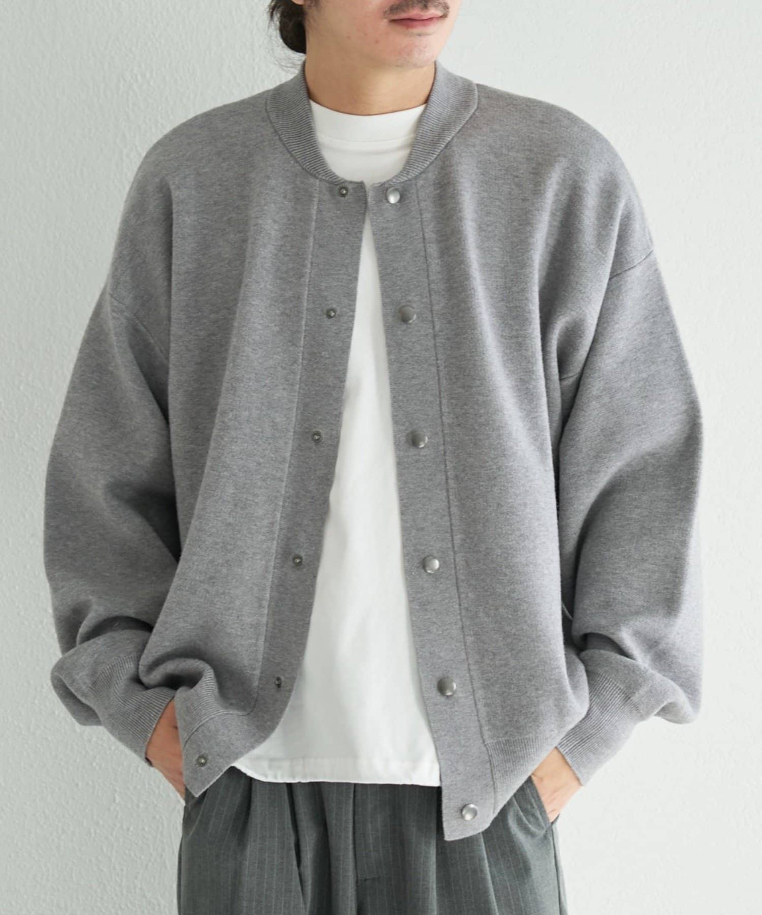 Kastane(カスタネ) 【ユニセックス】BM スウェットライクニットカーディガン