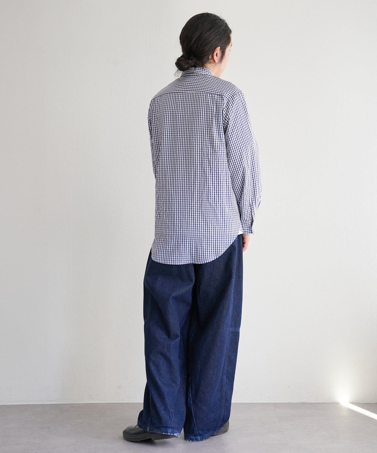 Kastane(カスタネ) 【ユニセックス】BM ストライプラウンドシャツ