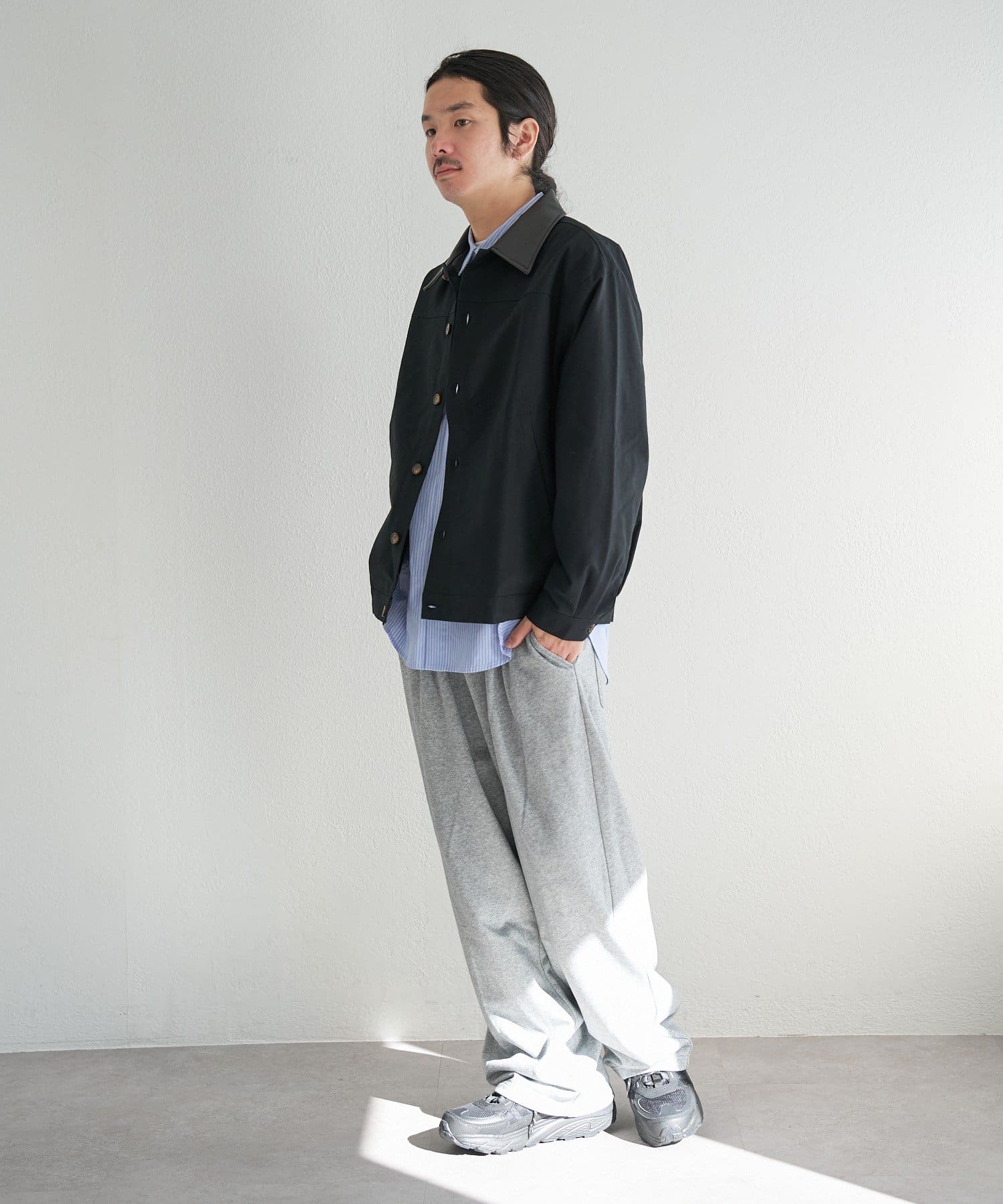 Kastane(カスタネ) 【ユニセックス】BM 襟レザーブルゾン