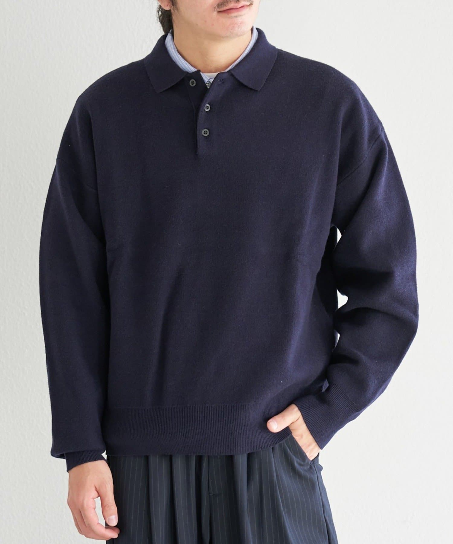 Kastane(カスタネ) 【ユニセックス】BM スウェットライクニットポロ