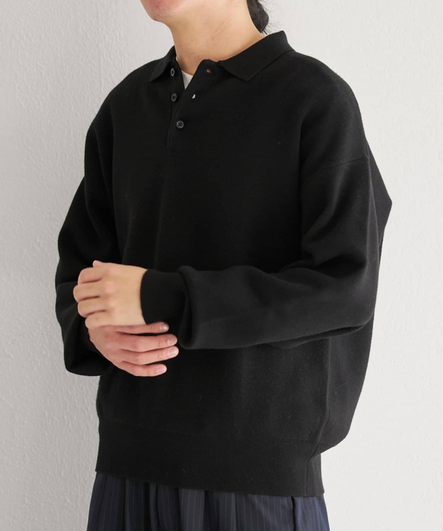 Kastane(カスタネ) 【ユニセックス】BM スウェットライクニットポロ