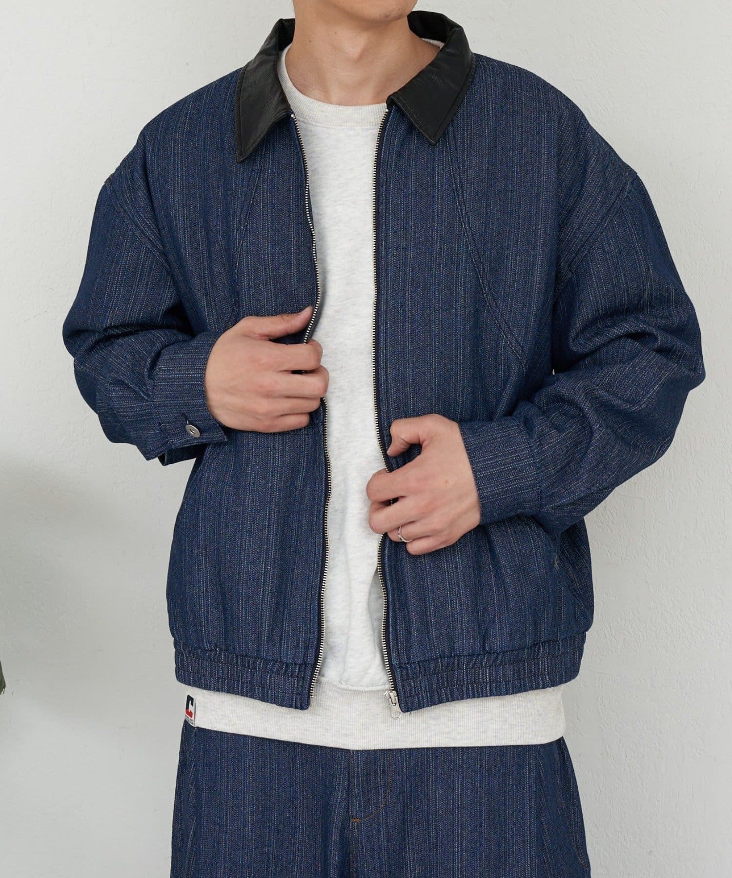 CIAOPANIC(チャオパニック) 襟切替コットンツイードジャケット