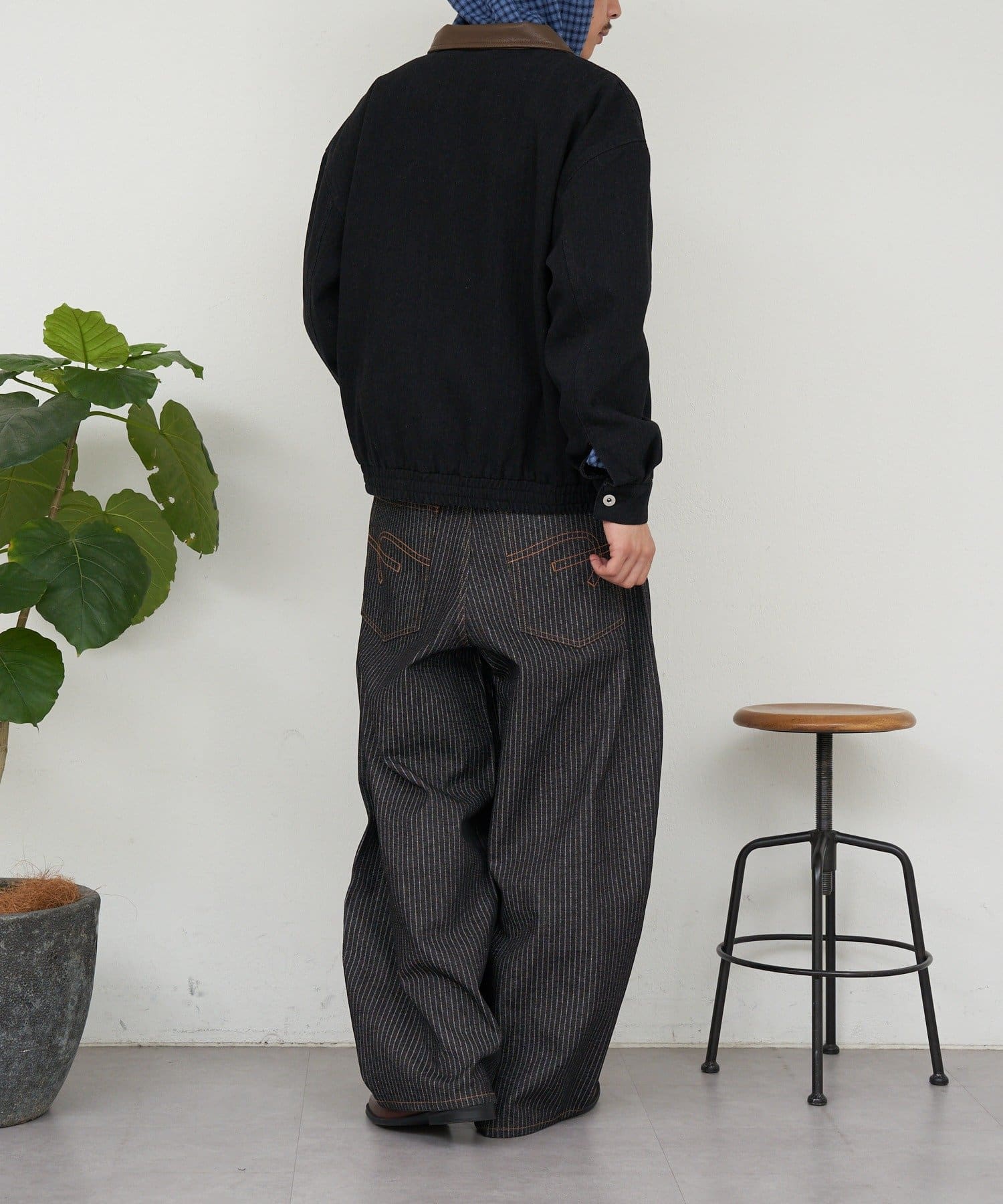 CIAOPANIC(チャオパニック) 襟切替コットンツイードジャケット