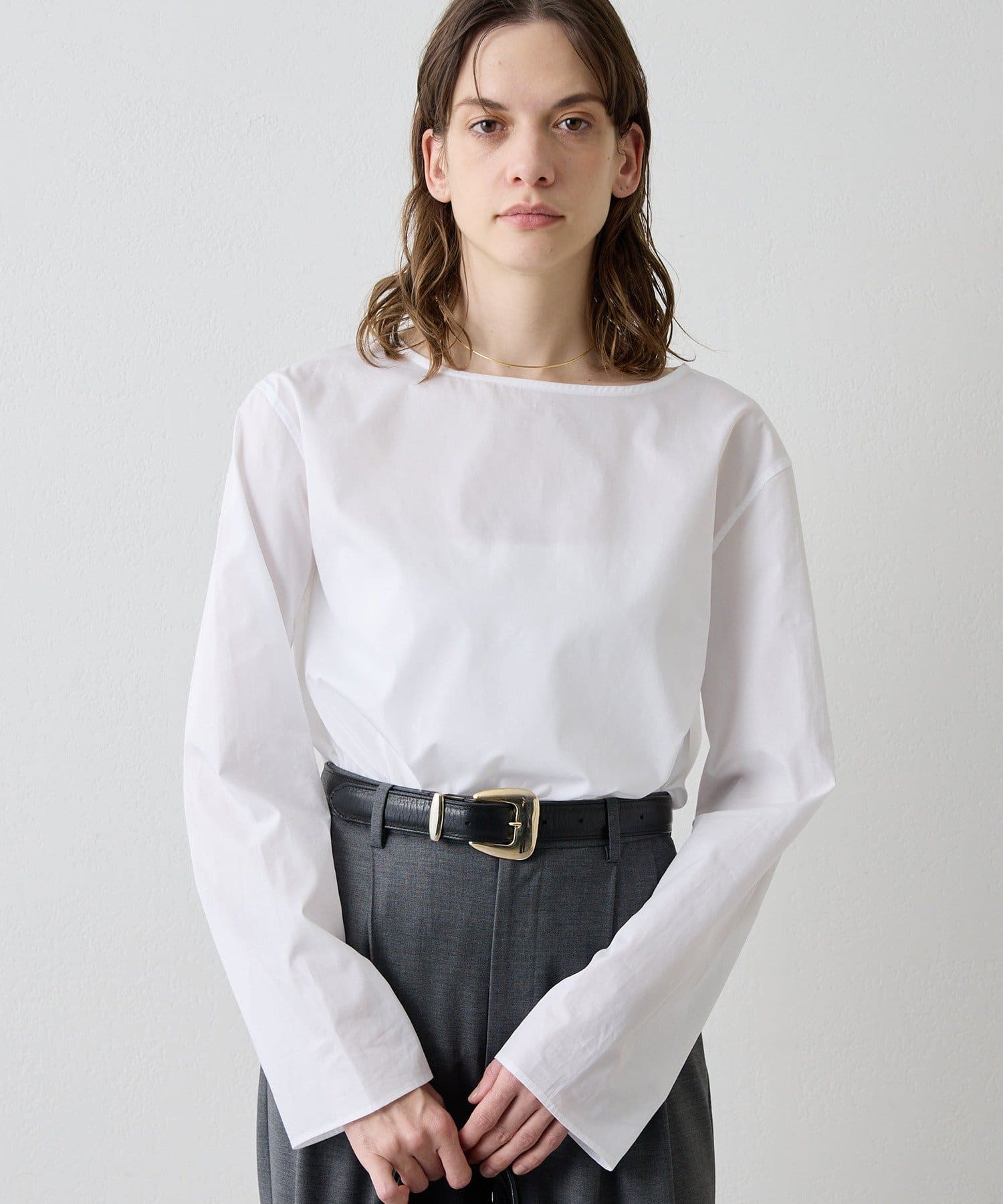 Drawing Numbers(ドローイングナンバーズ) 200/2コットンボートブラウス