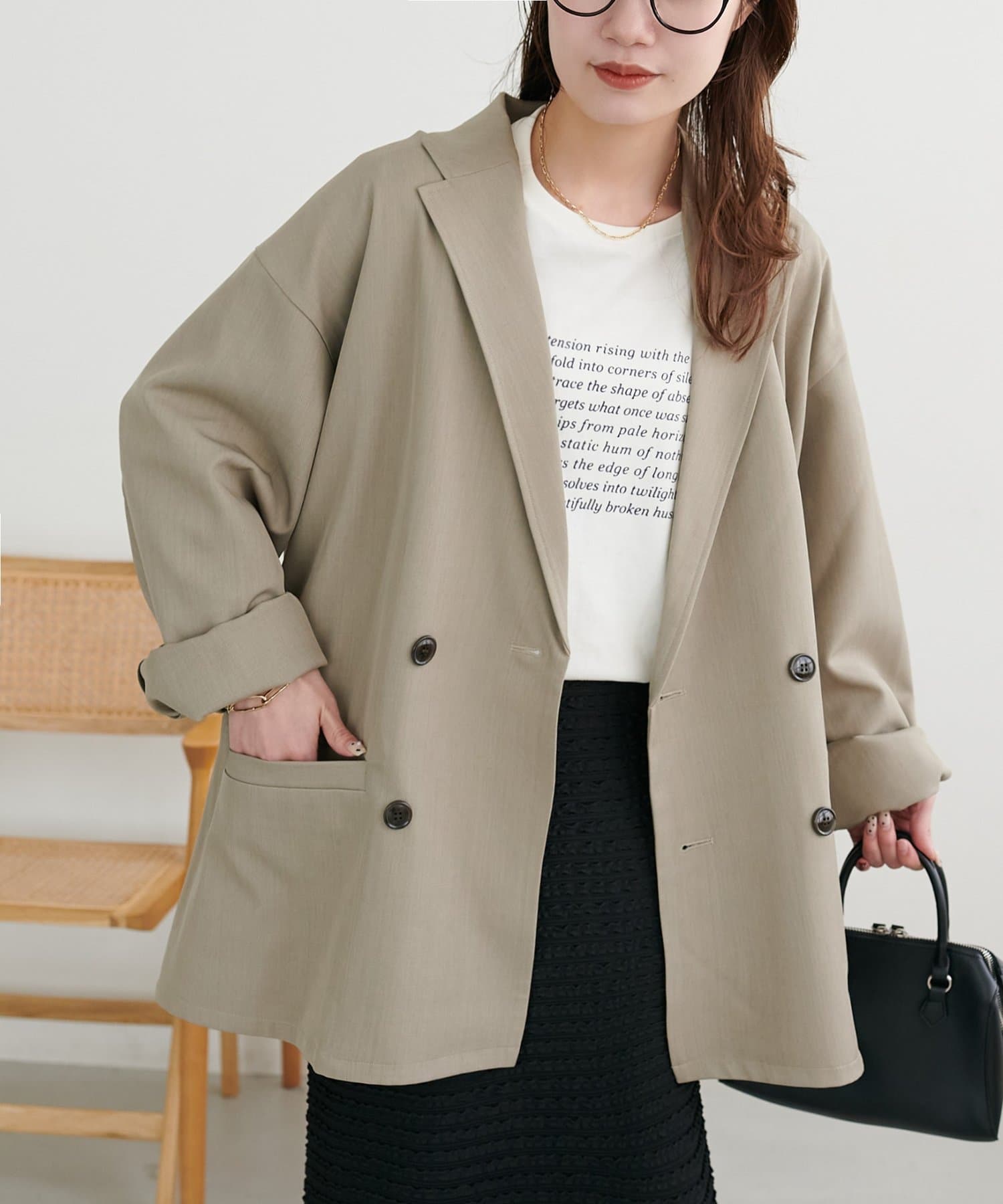 DISCOAT(ディスコート) 【Enlude/ユニセックス】Wブレストテーラードジャケット