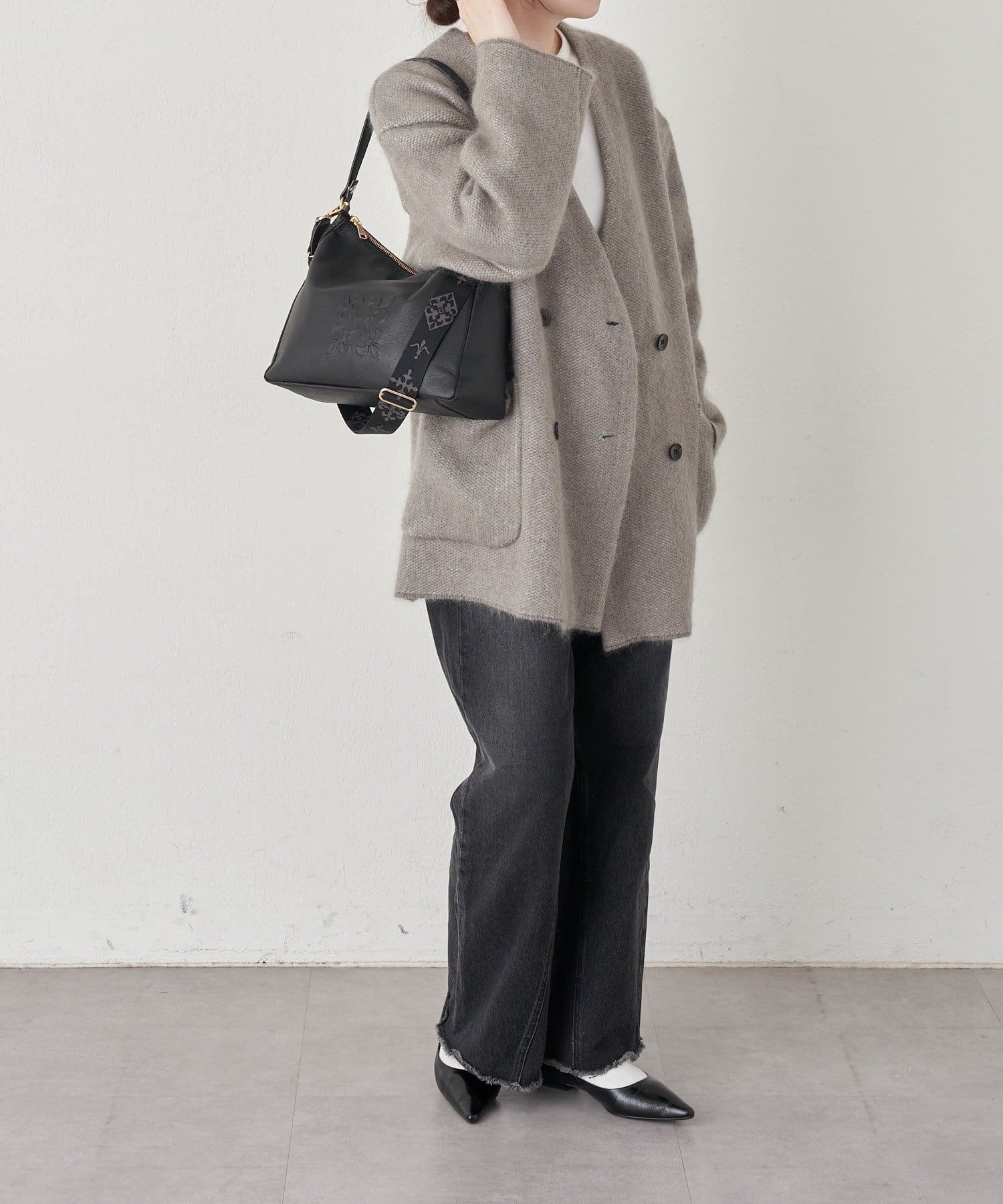 russet(ラシット) エンボスモノグラム2WAYショルダーショルダーバッグ