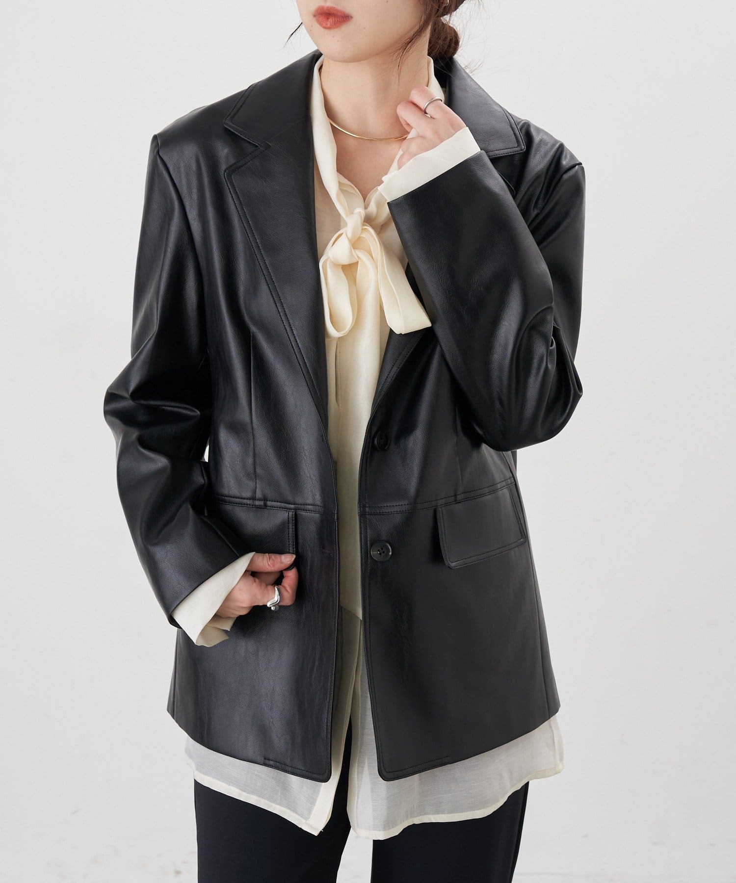 SHENERY(シーナリー) 【26SS予約】レザーテーラージャケット