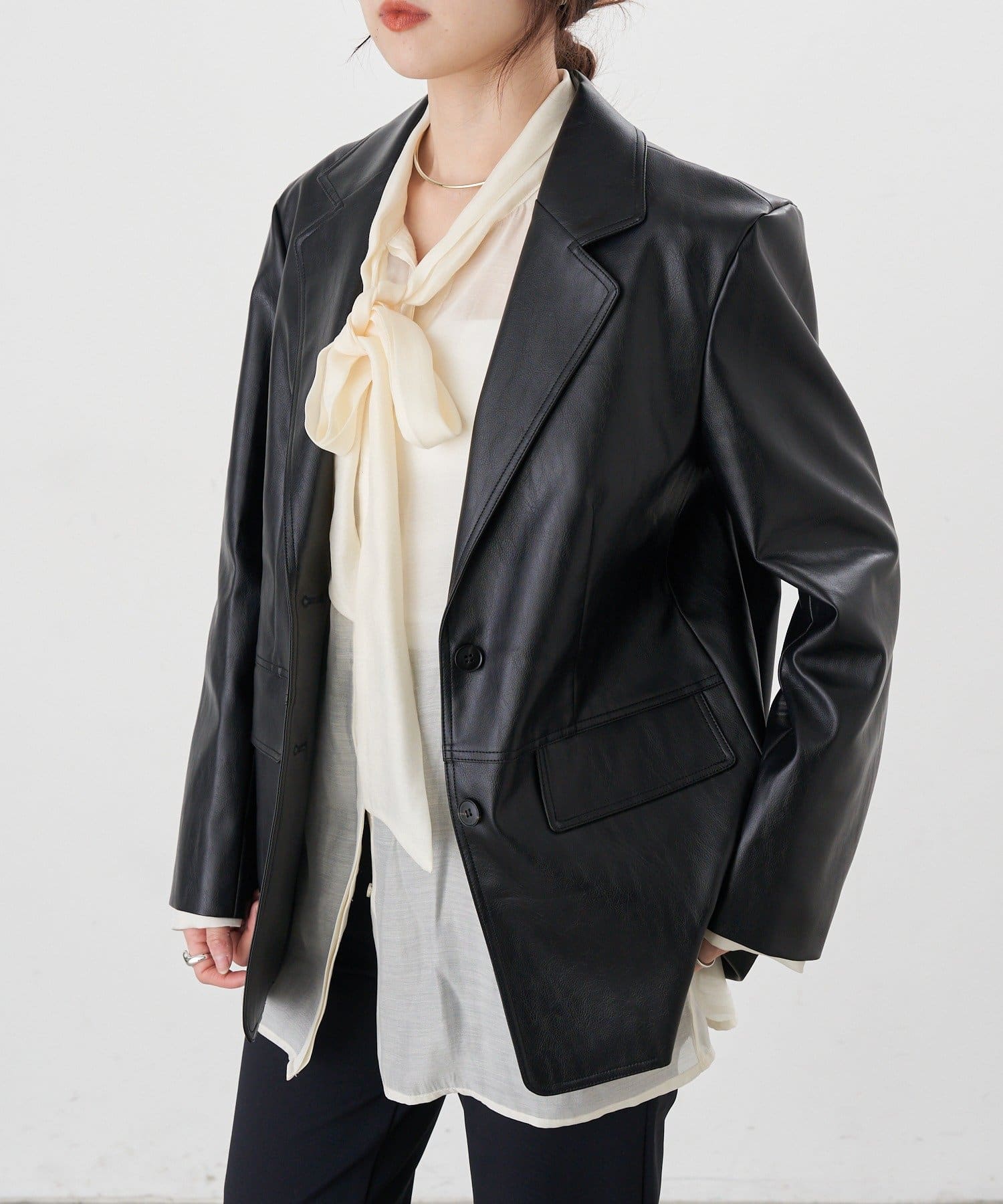 SHENERY(シーナリー) 【26SS予約】レザーテーラージャケット