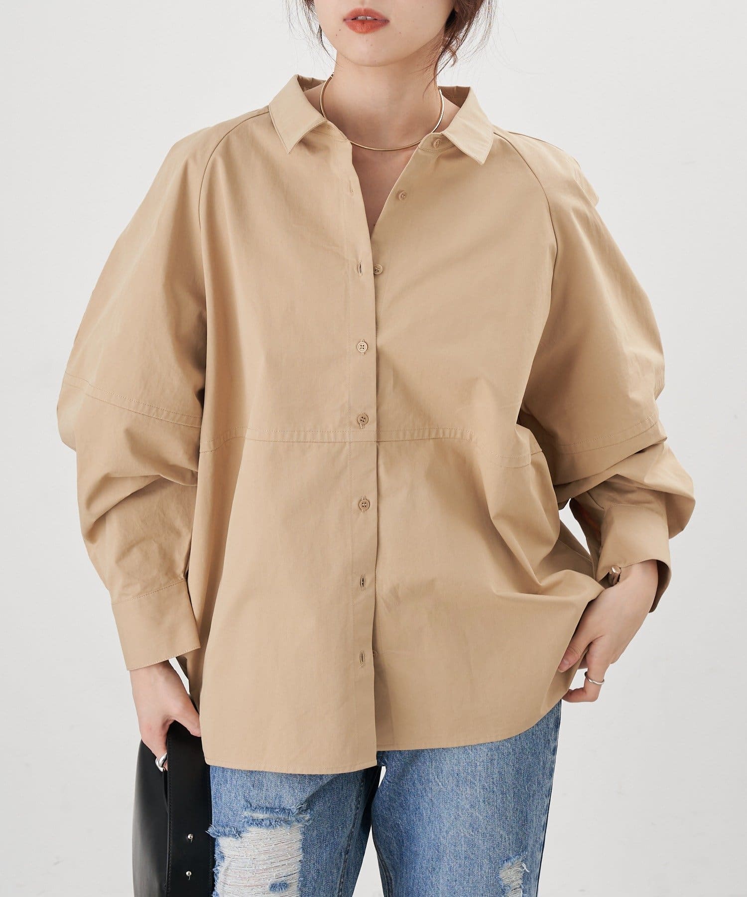 SHENERY(シーナリー) 【26SS予約】コットンバレルシャツ