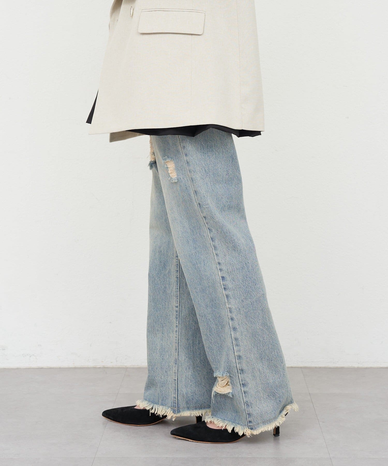 SHENERY(シーナリー) 【26SS予約】クラッシュデニム