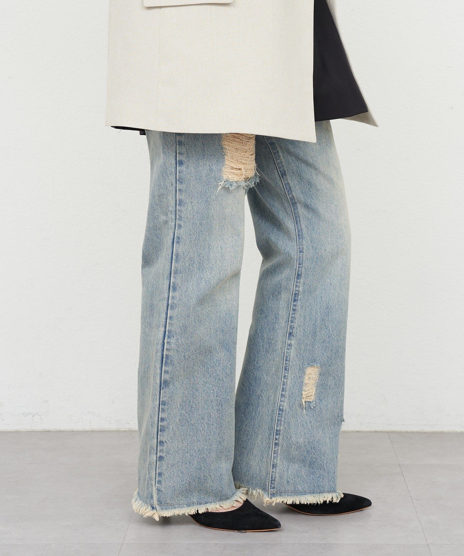 SHENERY(シーナリー) クラッシュデニム