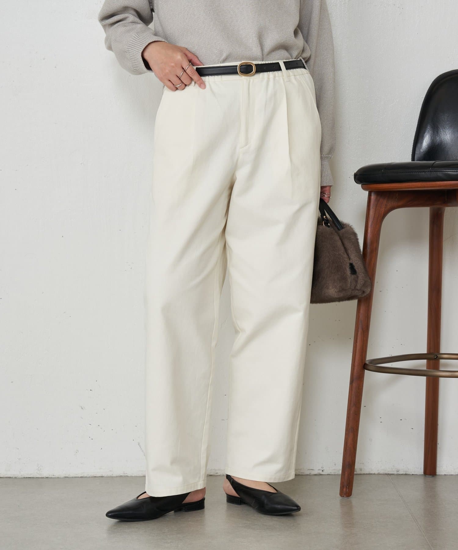 Jena　espace merveilleux(ジェナ　エスパスメルヴェイユ) 【キレイ目カジュアル】ストレートチノパンツ