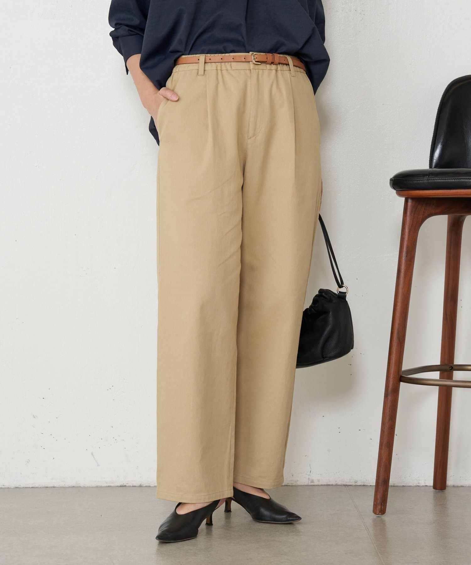 Jena　espace merveilleux(ジェナ　エスパスメルヴェイユ) 【キレイ目カジュアル】ストレートチノパンツ