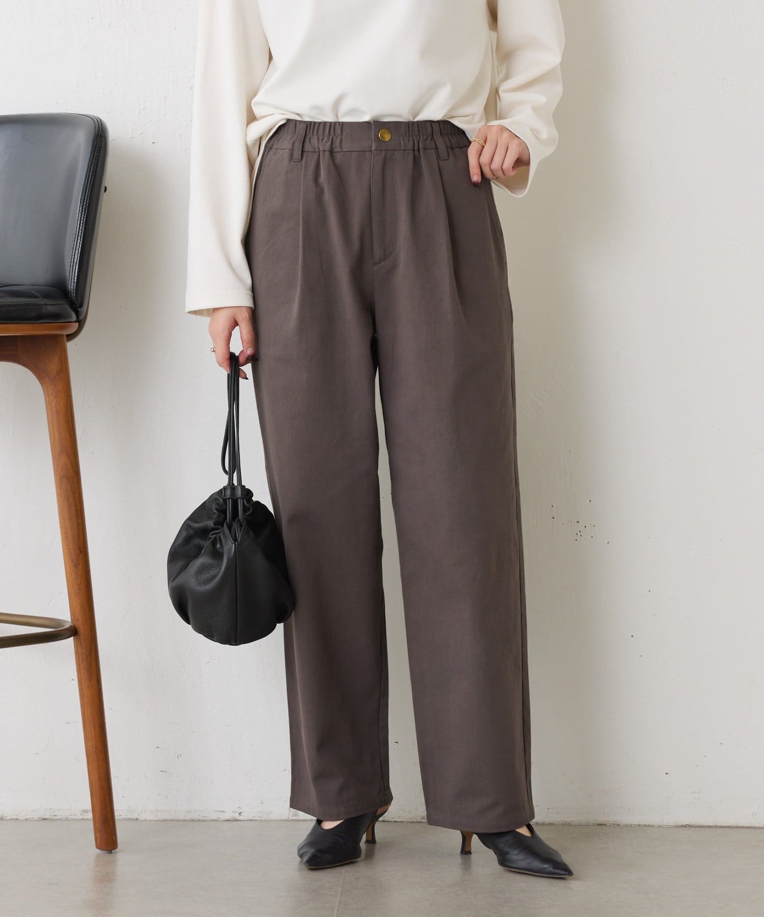 Jena　espace merveilleux(ジェナ　エスパスメルヴェイユ) 【キレイ目カジュアル】ストレートチノパンツ