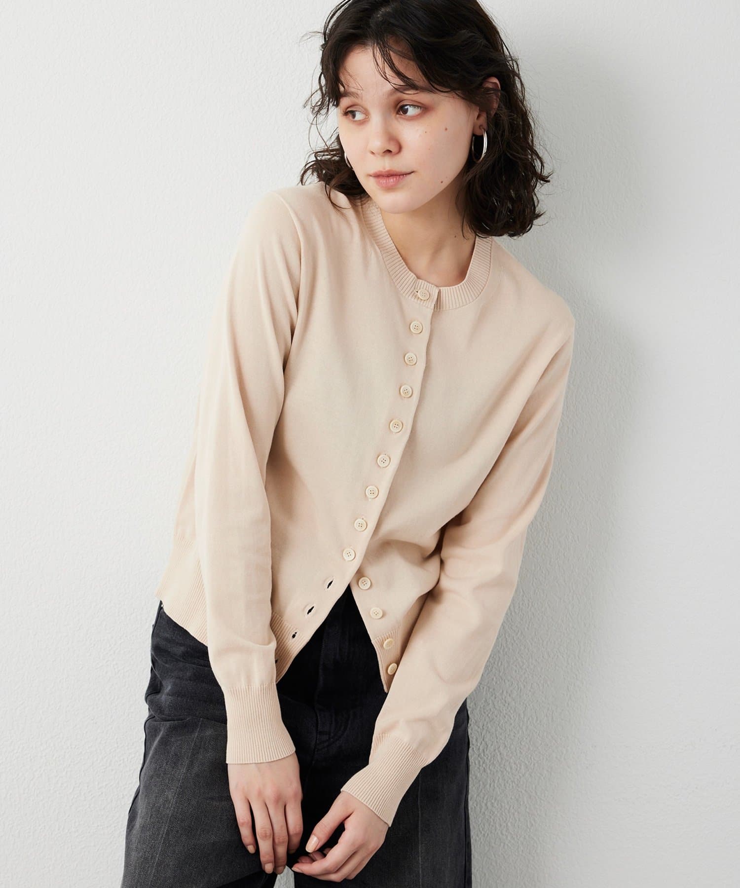 Whim Gazette(ウィム ガゼット) 16Gテンジクカーディガン