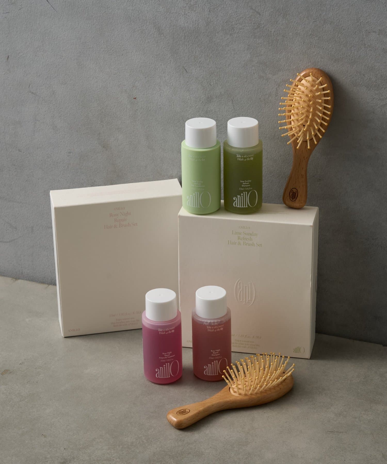 BIRTHDAY BAR(バースデイバー) 【anillo】Rosy Night repair hair&brush set