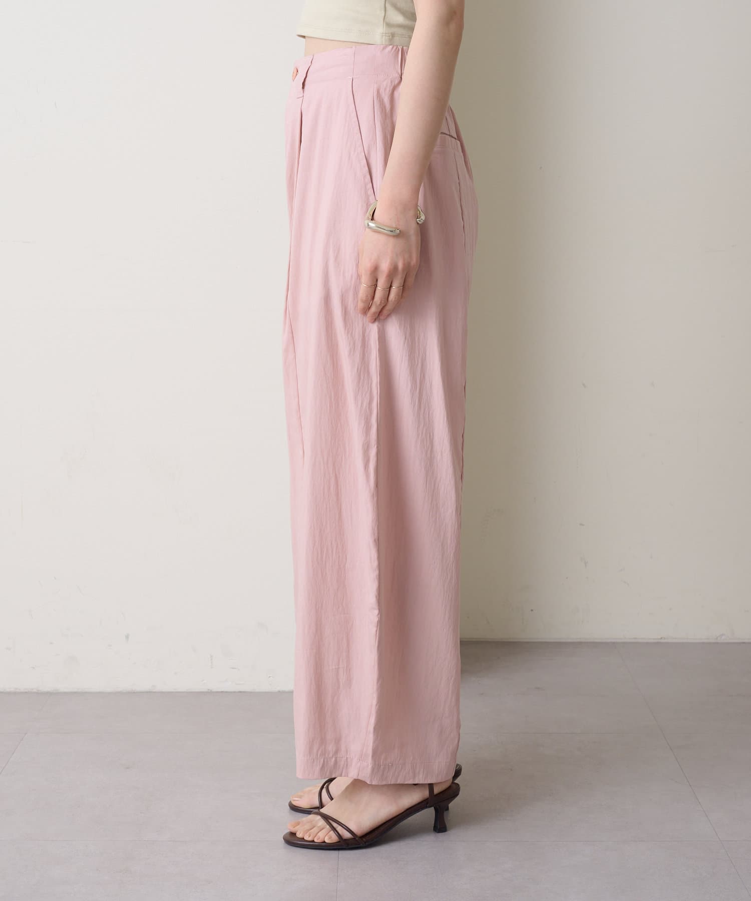 OUTLET(アウトレット) 【Omekashi】ドロストカーブパンツ