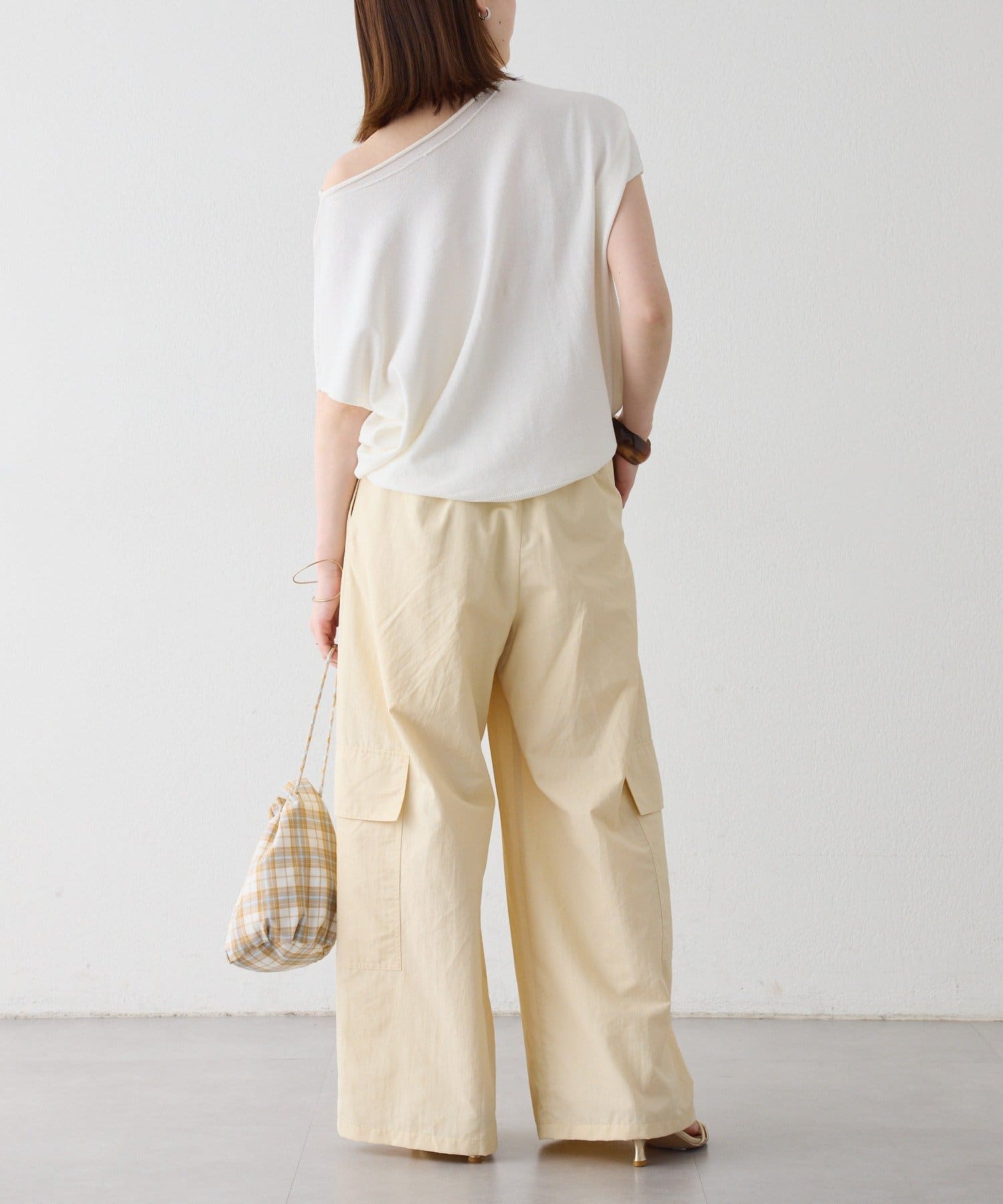 OUTLET(アウトレット) 【Omekashi】カーゴイージーパンツ