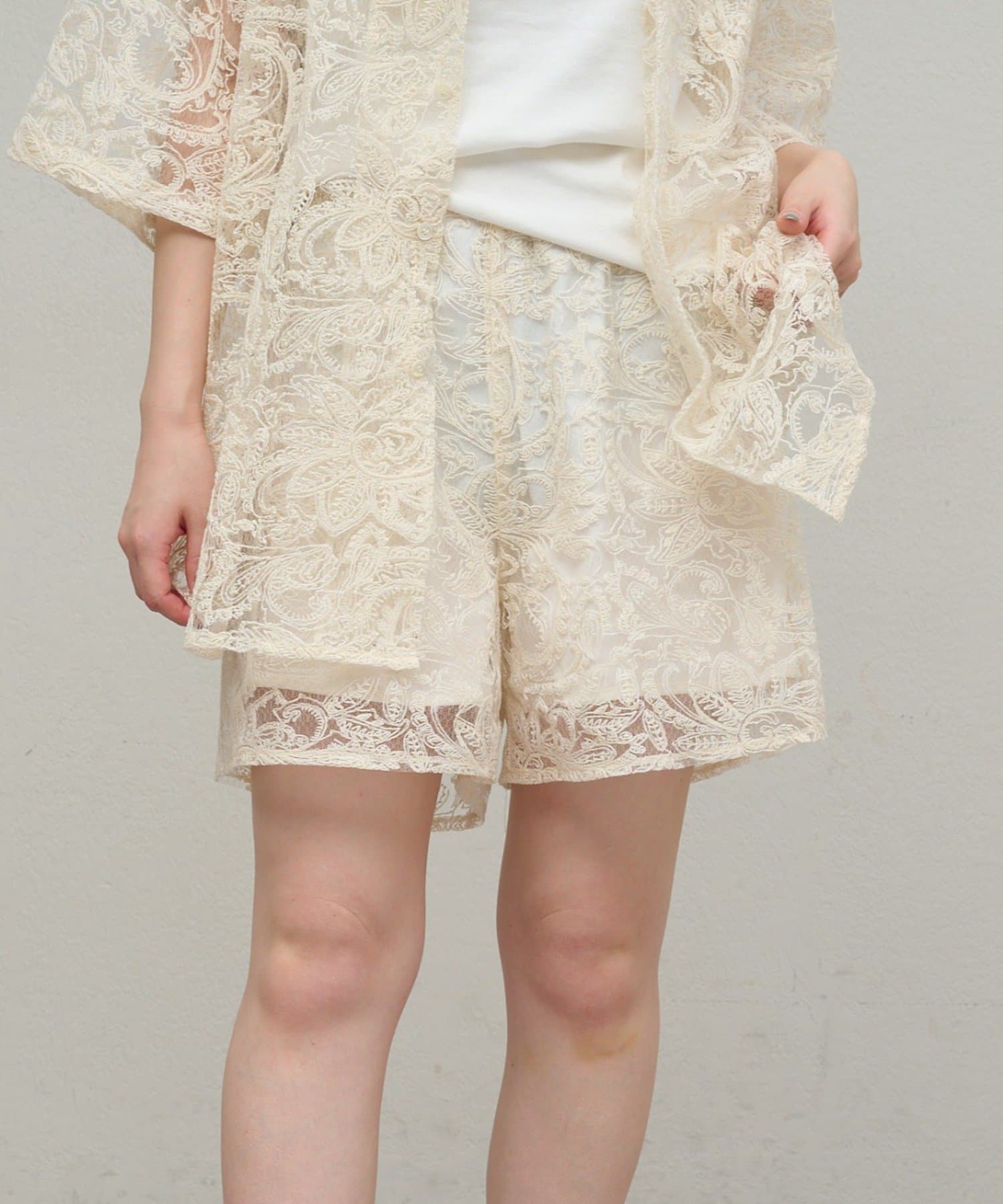 OUTLET(アウトレット) 【Omekashi】レースショートパンツ