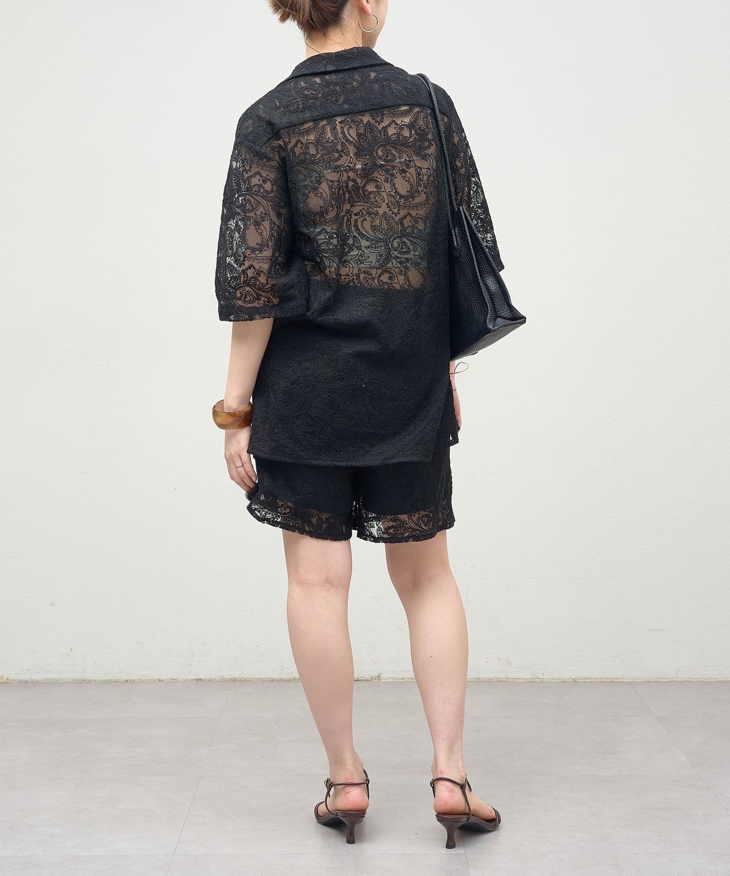 OUTLET(アウトレット) 【Omekashi】レースオーバーシャツ