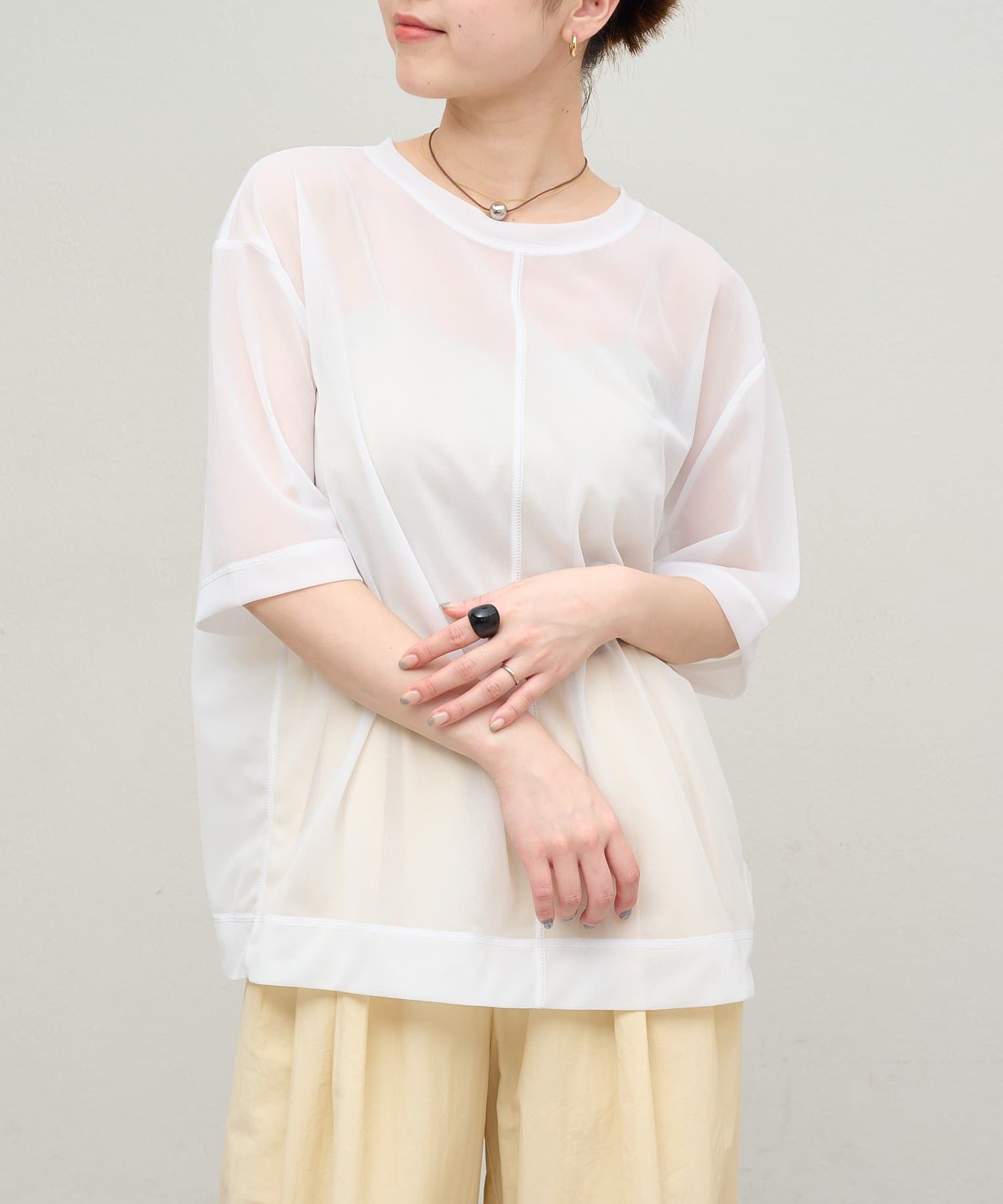 OUTLET(アウトレット) 【Omekashi】シアーカットプルオーバー