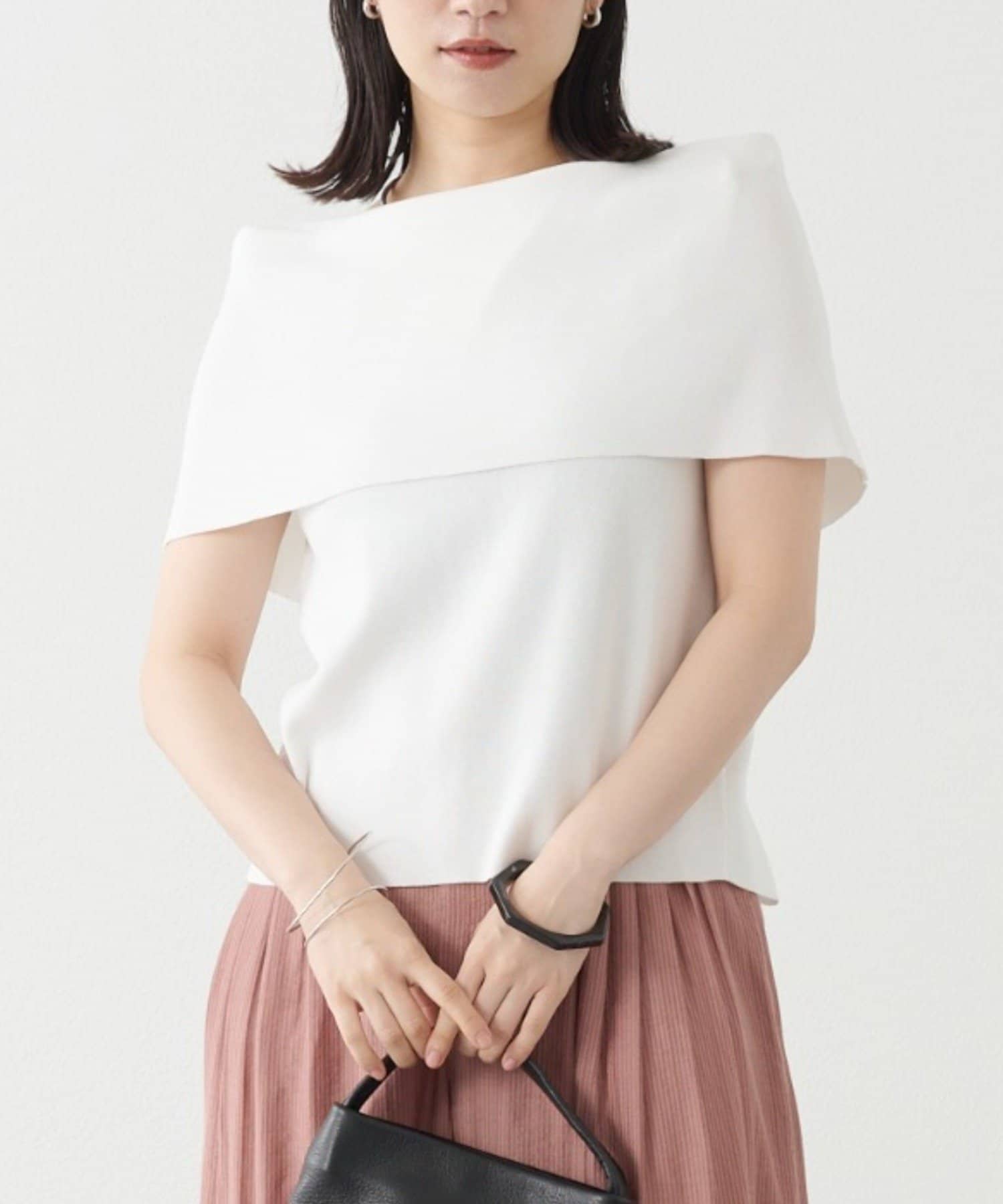 OUTLET(アウトレット) 【Omekashi】ノースリオフショルニット