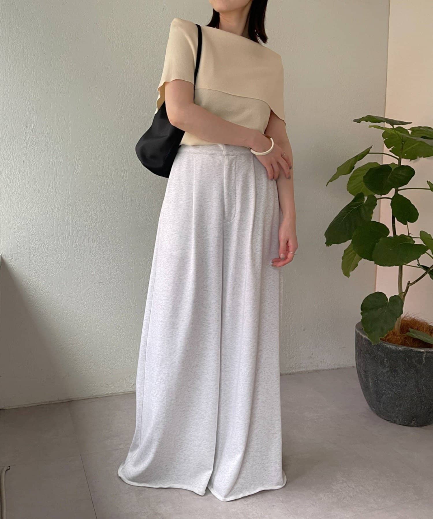 OUTLET(アウトレット) 【Omekashi】ノースリオフショルニット