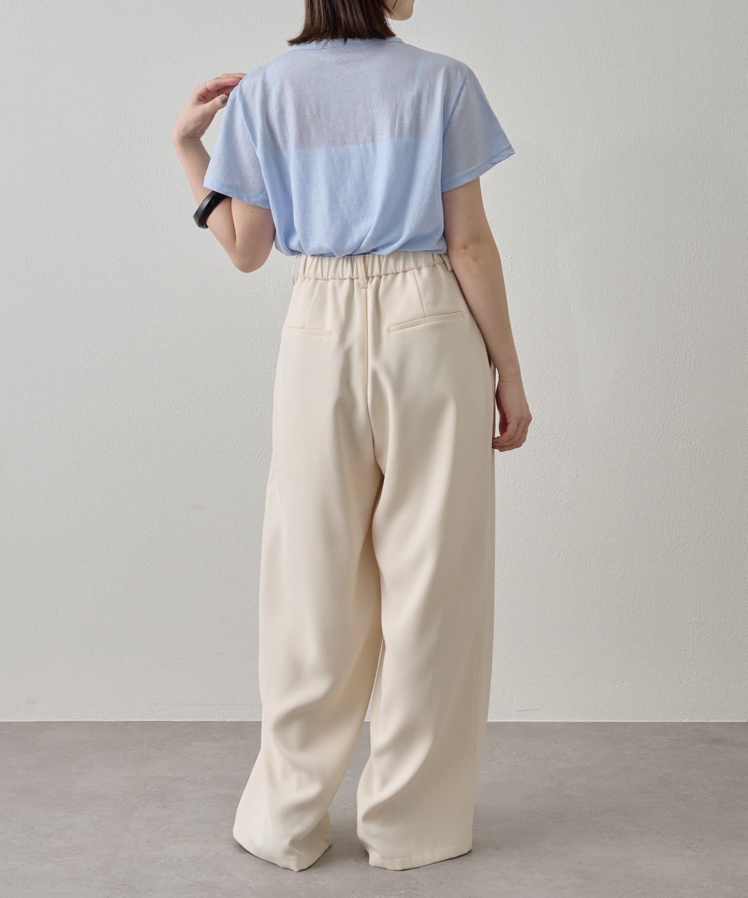 OUTLET(アウトレット) 【Omekashi】シアーシャイニーTシャツ