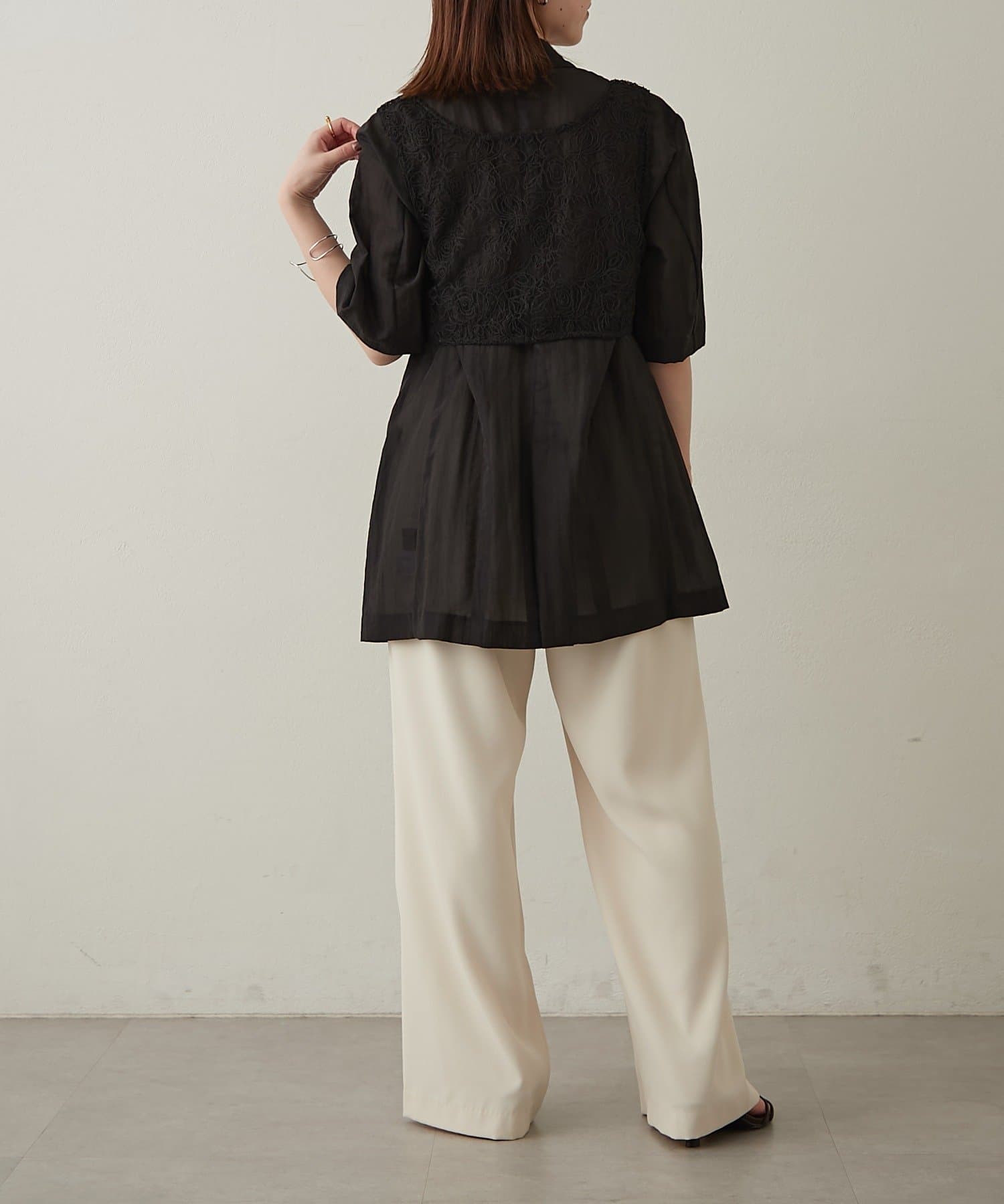 OUTLET(アウトレット) 【Omekashi】セルロースハーフスリーブジャケット