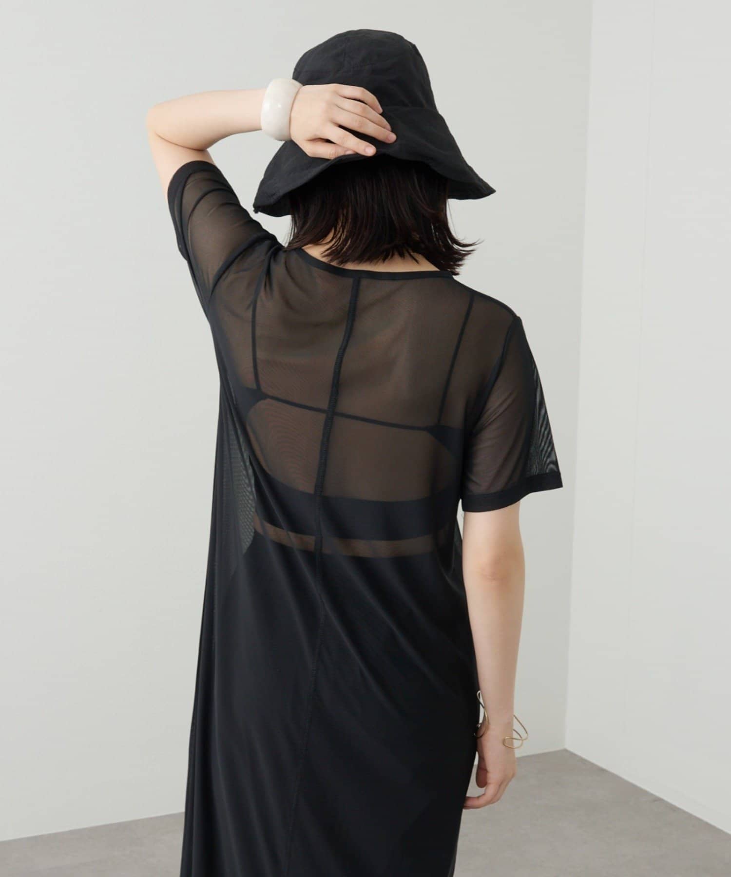 OUTLET(アウトレット) 【Omekashi】半袖チュールワンピース