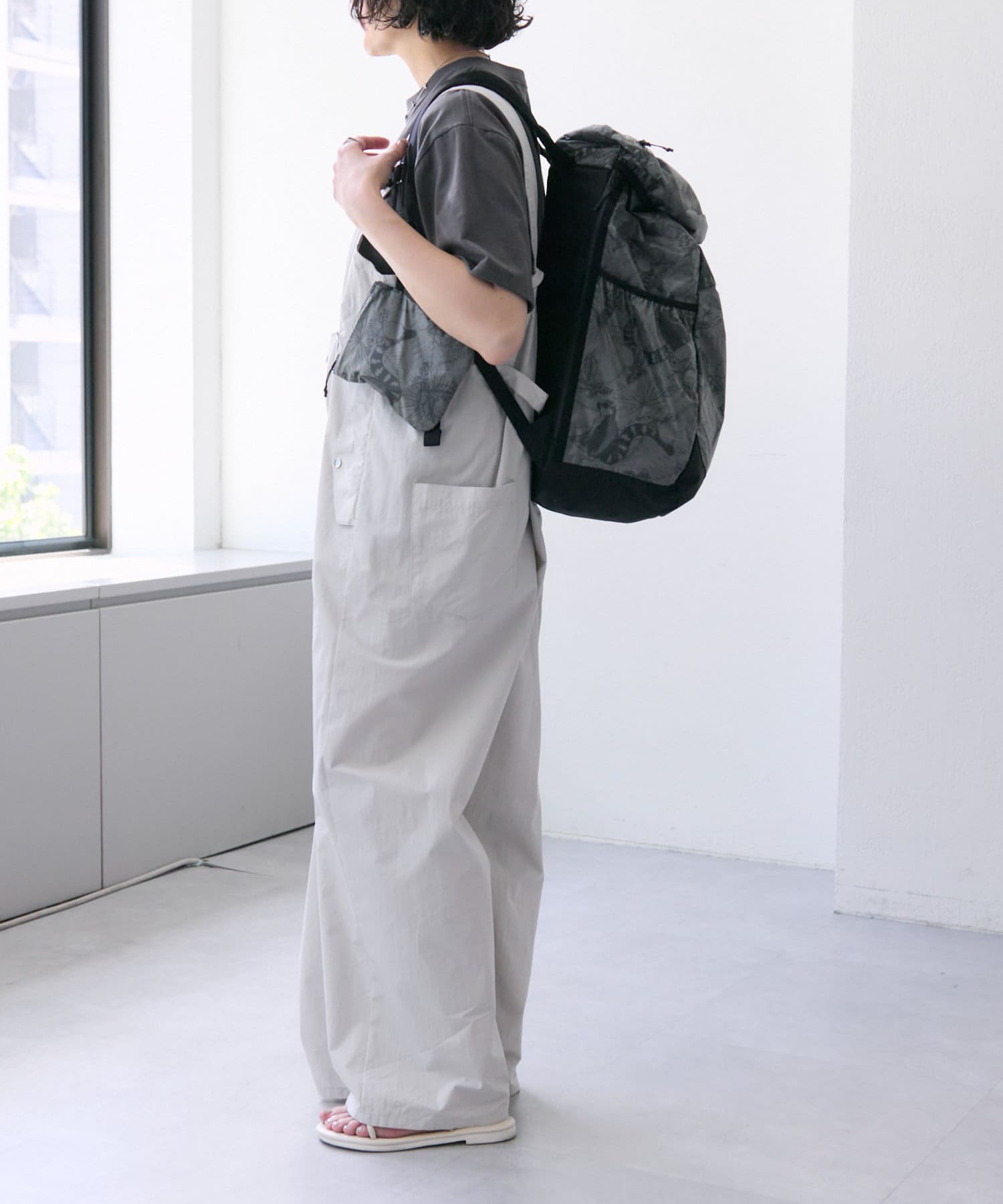 OUTLET(アウトレット) 【ear PAPILLONNER】ワオキツネザル柄リュック