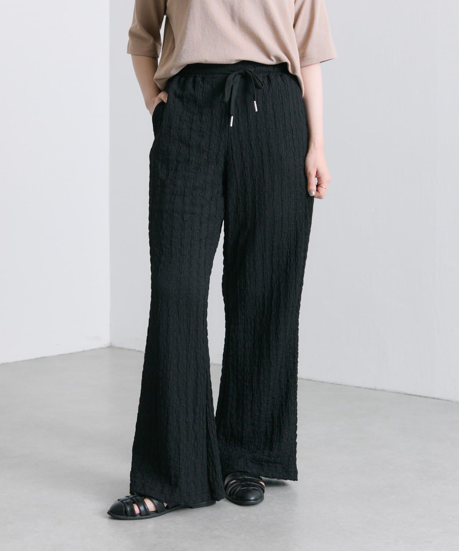 OUTLET(アウトレット) 【ear PAPILLONNER】リップルフレアパンツ