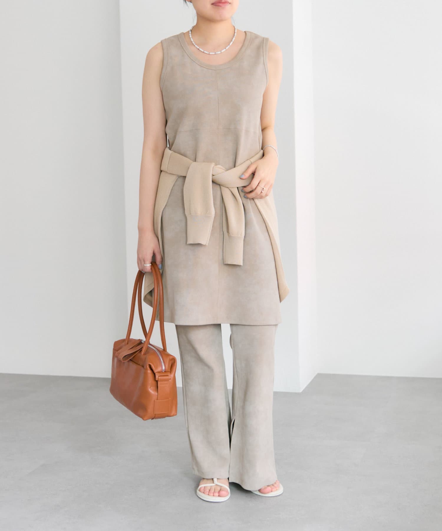 OUTLET(アウトレット) 【ear PAPILLONNER】リブタンクチュニック